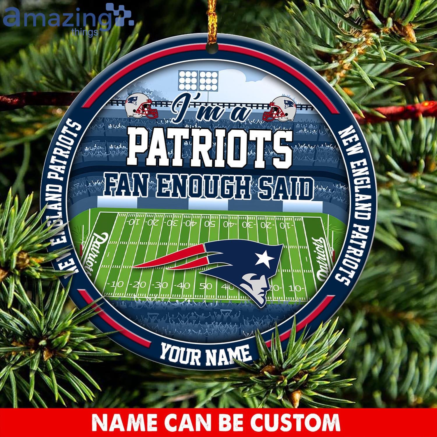 New England Patriots NFL Christmas Ornament Custom Name For Fans