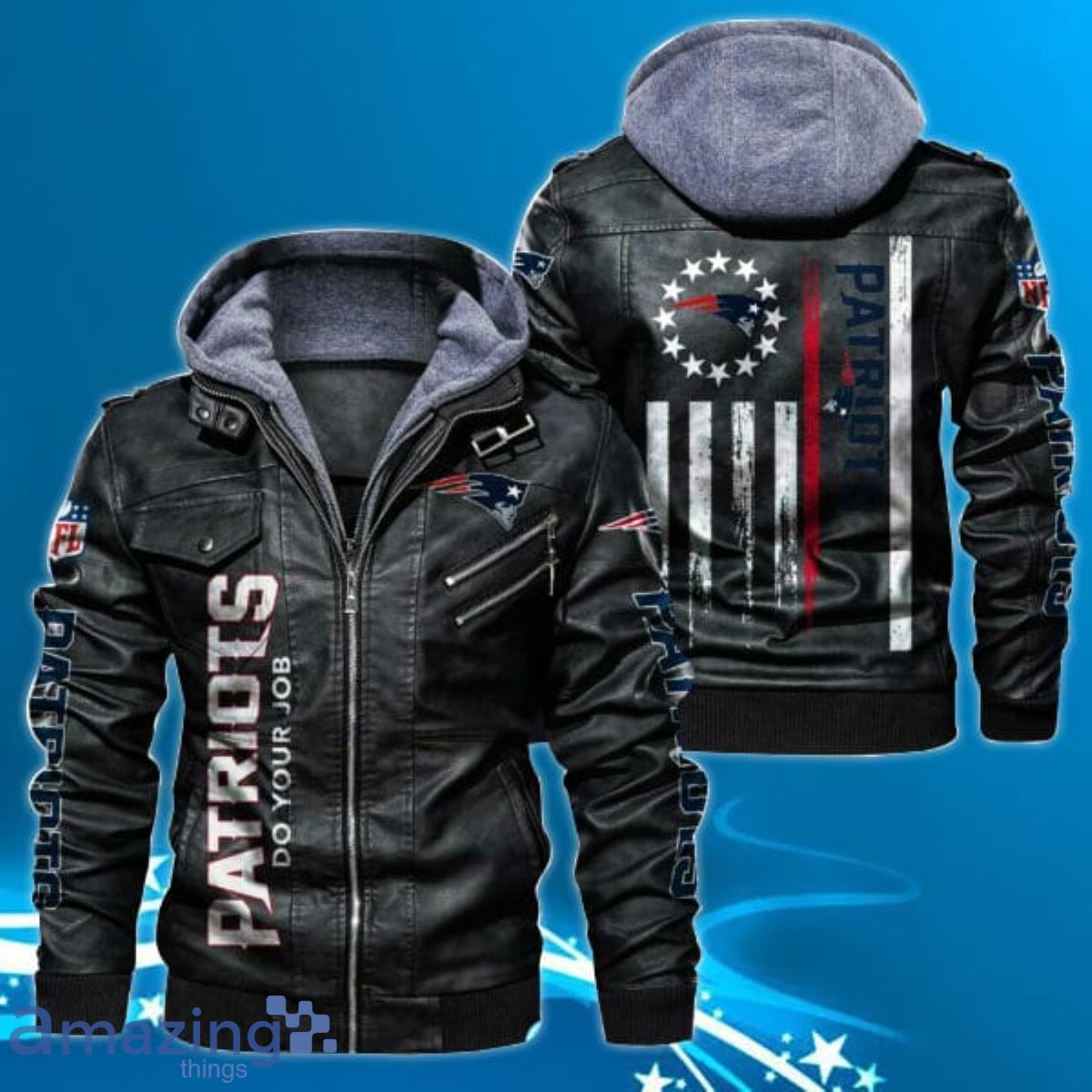 New England Patriots NFL Leather Jacket Unique Gift Product Photo 1