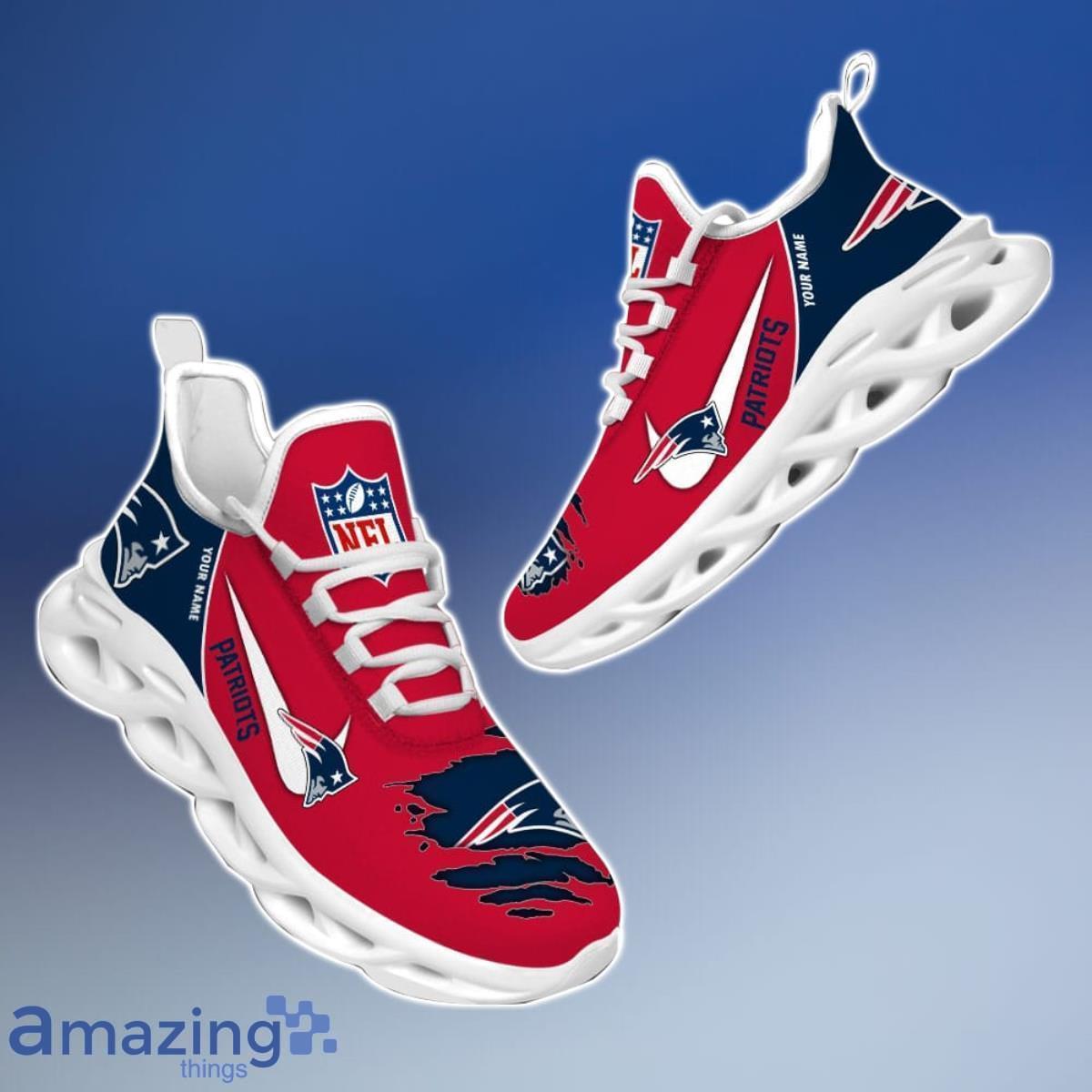 New England Patriots NFL Collection Max Soul Shoes Personalized