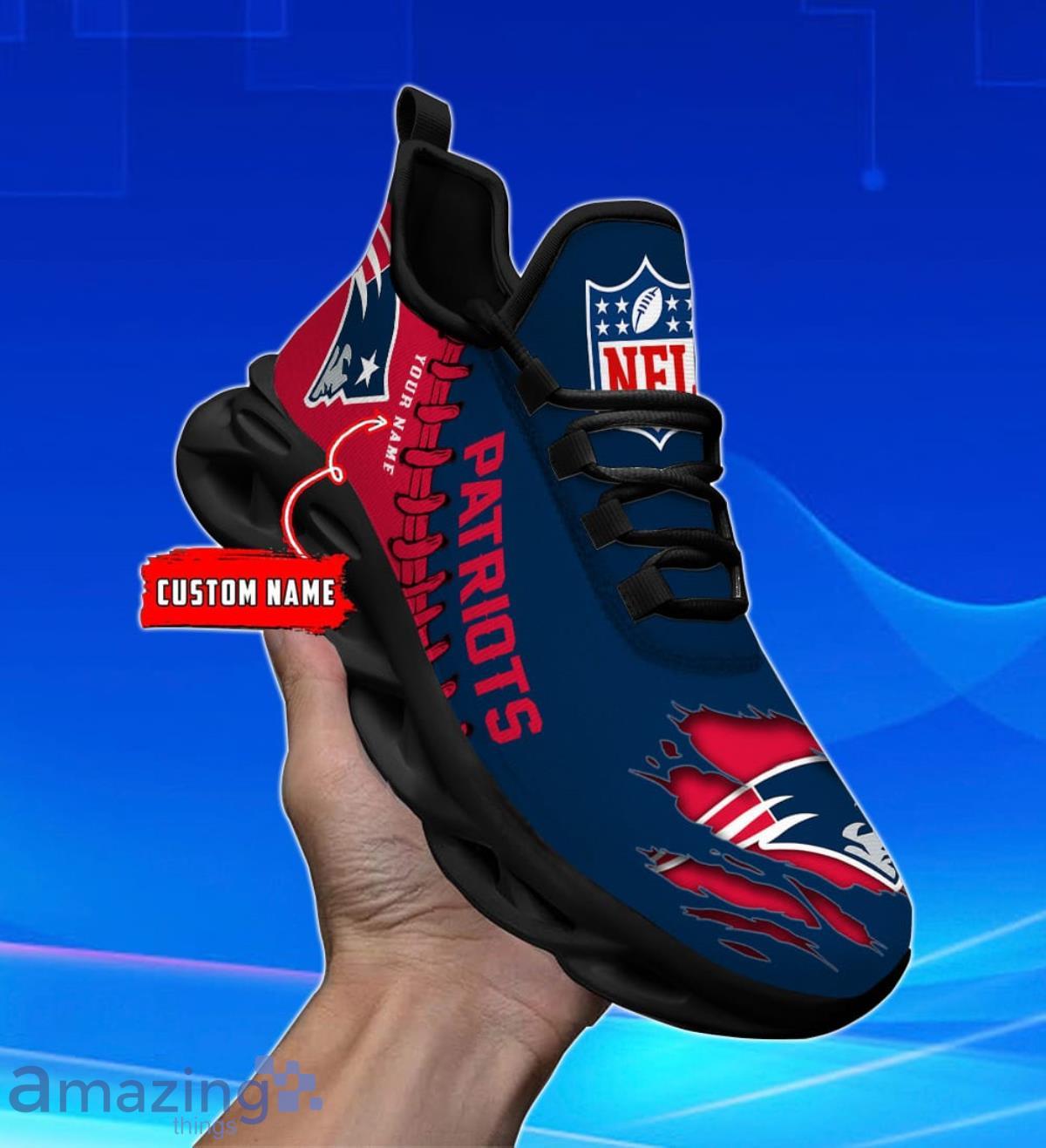 New England Patriots Personalized Max Soul Shoes Impressive Gift For Men  And Women Fans - YesItCustom