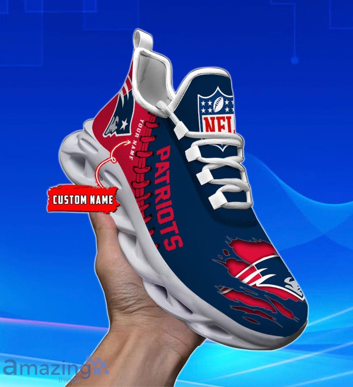 New England Patriots Personalized Max Soul Shoes Impressive Gift For Men  And Women Fans - YesItCustom