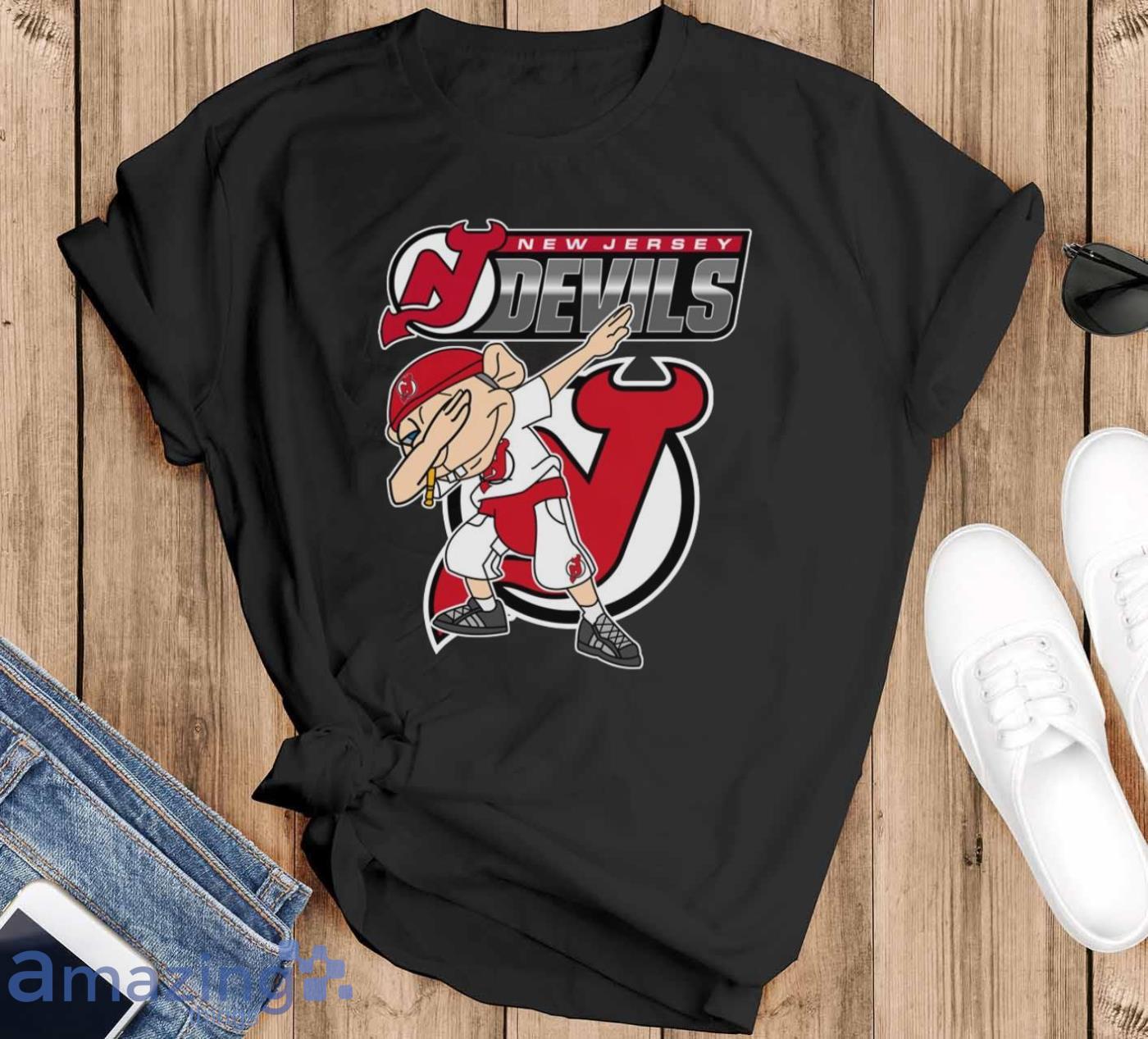 New Jersey Devils NHL Hockey Jeffy Dabbing Sports T Shirt For Men And Women - Black T-Shirt