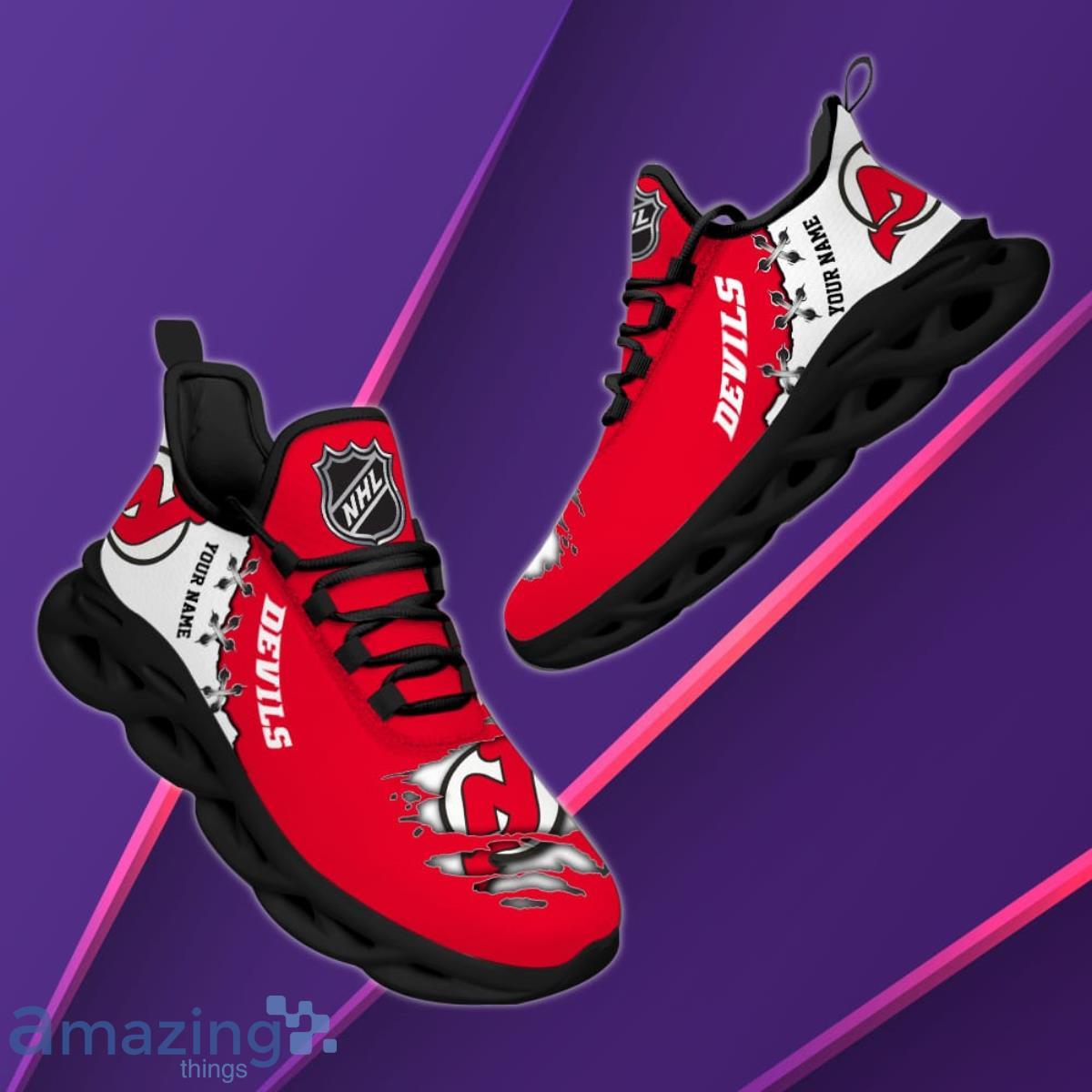 NHL New Jersey Devils White Air Jordan 13 Shoes Gift For Fans