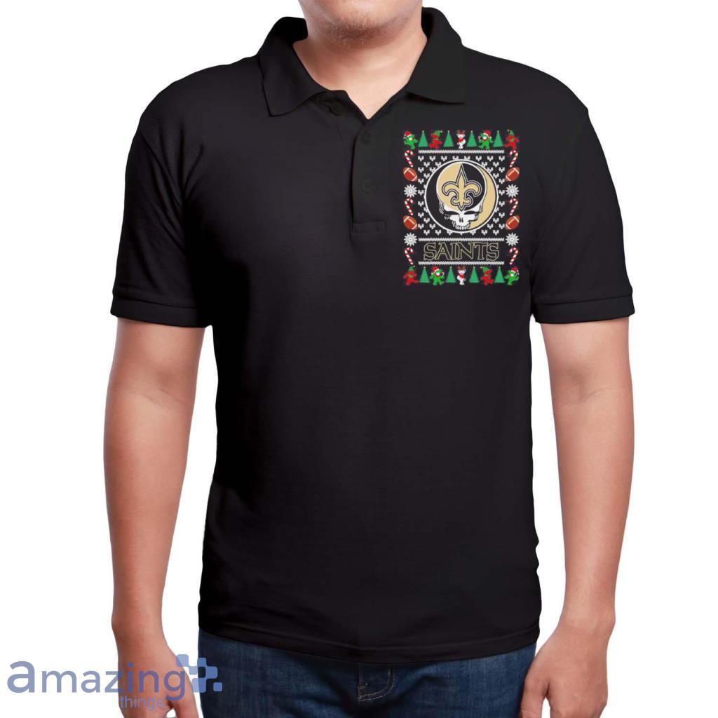 New Orleans Saints Grateful Dead Ugly Christmas Shirt image New Orleans Saints Grateful Dead Ugly Christmas Shirt Product Photo 6