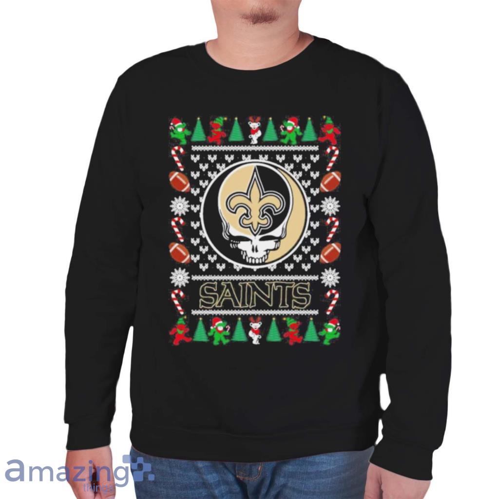 New Orleans Saints Grateful Dead Ugly Christmas Shirt image New Orleans Saints Grateful Dead Ugly Christmas Shirt Product Photo 10