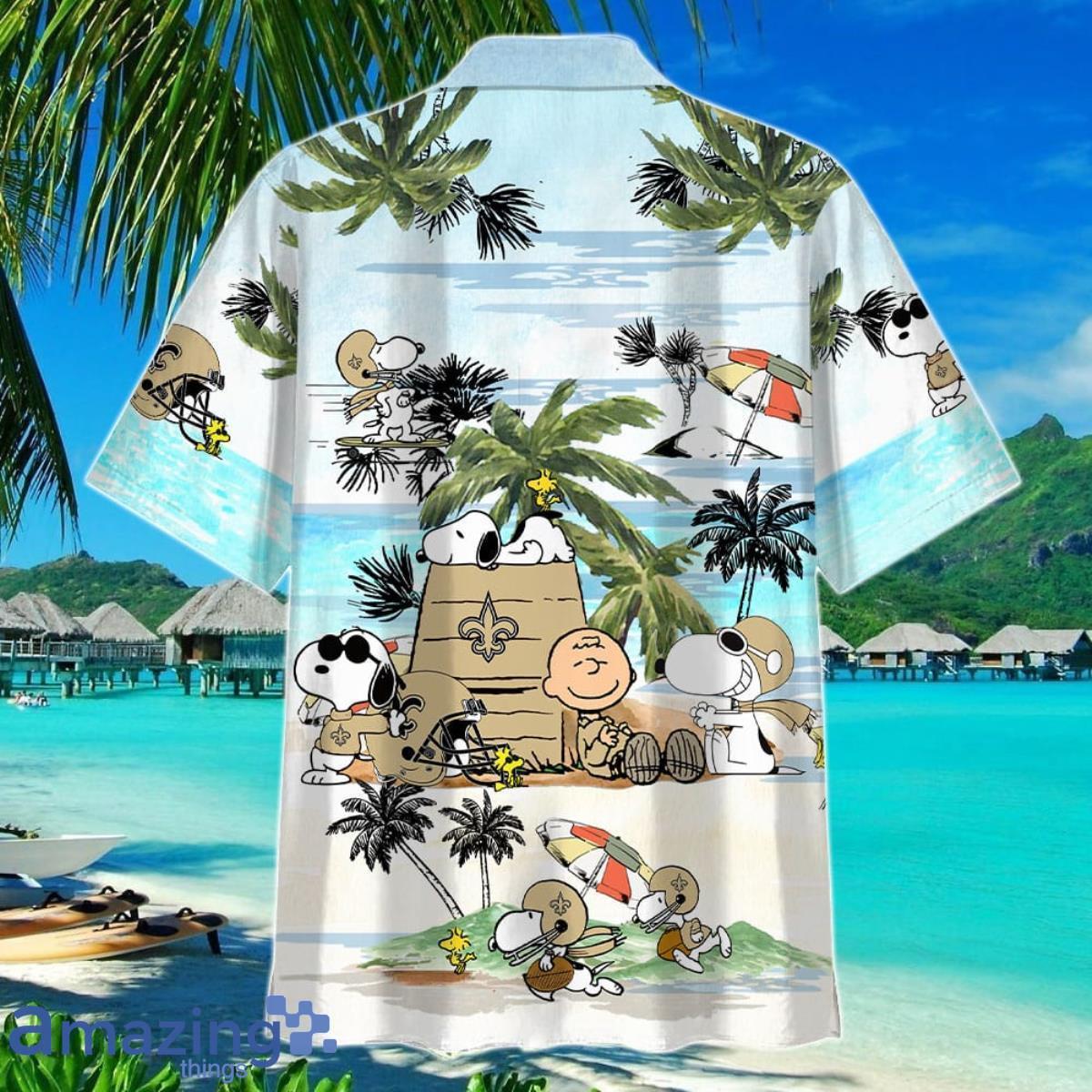 New Orleans Saints Hawaiian Shirt Best Gift For Men And Women Fans image New Orleans Saints Hawaiian Shirt Best Gift For Men And Women Fans Product Photo 3