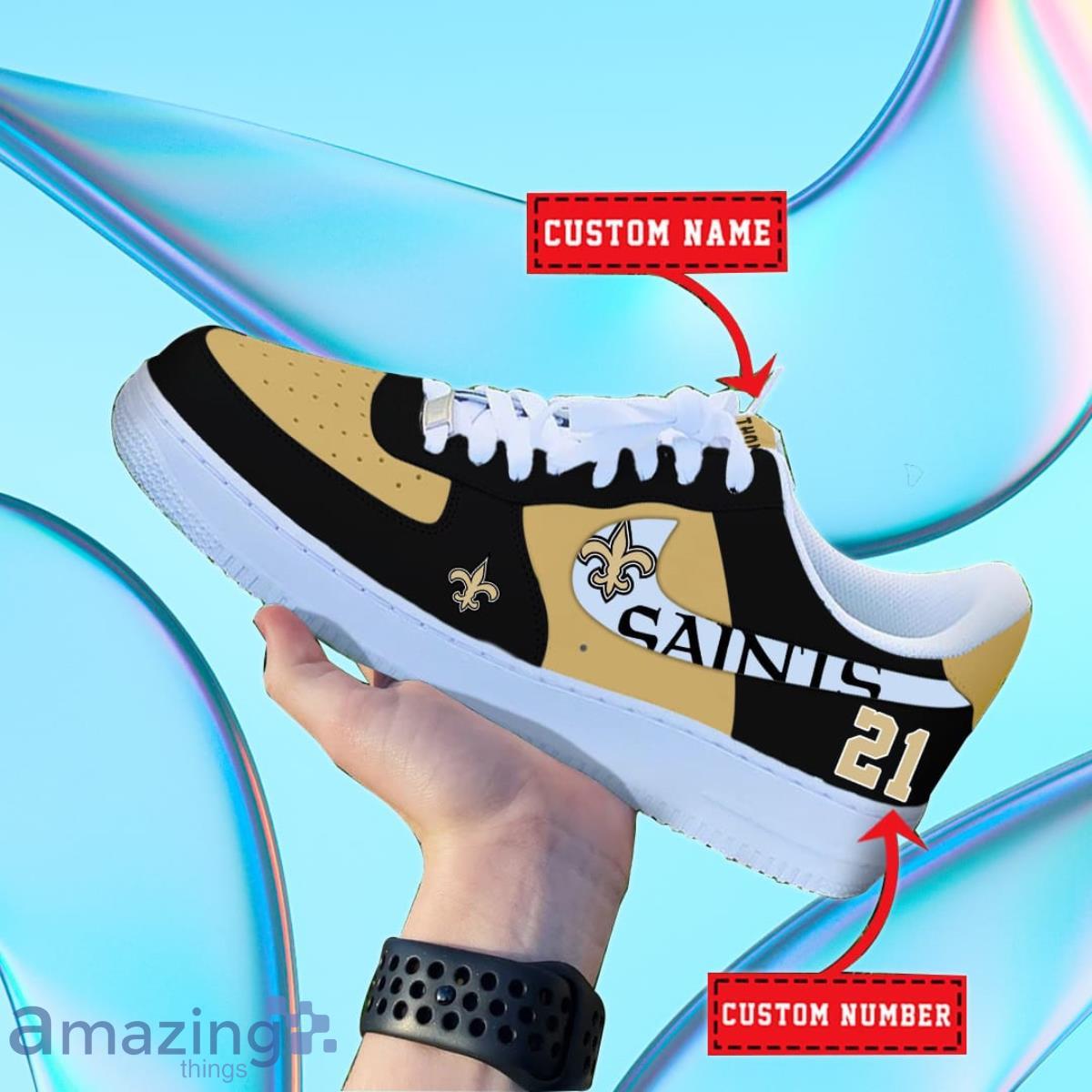 New Orleans Saints NFL Personalized Premium Air Force Shoes Special Gift For Fans Product Photo 1