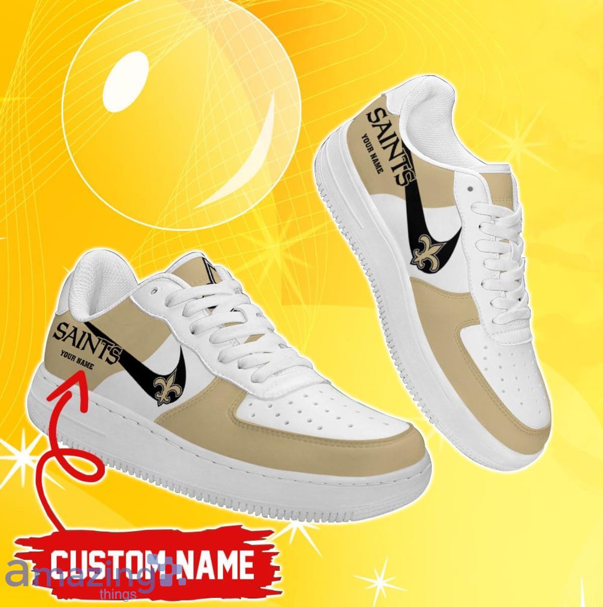 Personalized New Orleans Saints Custom Nike Air Force 1 -   Worldwide Shipping