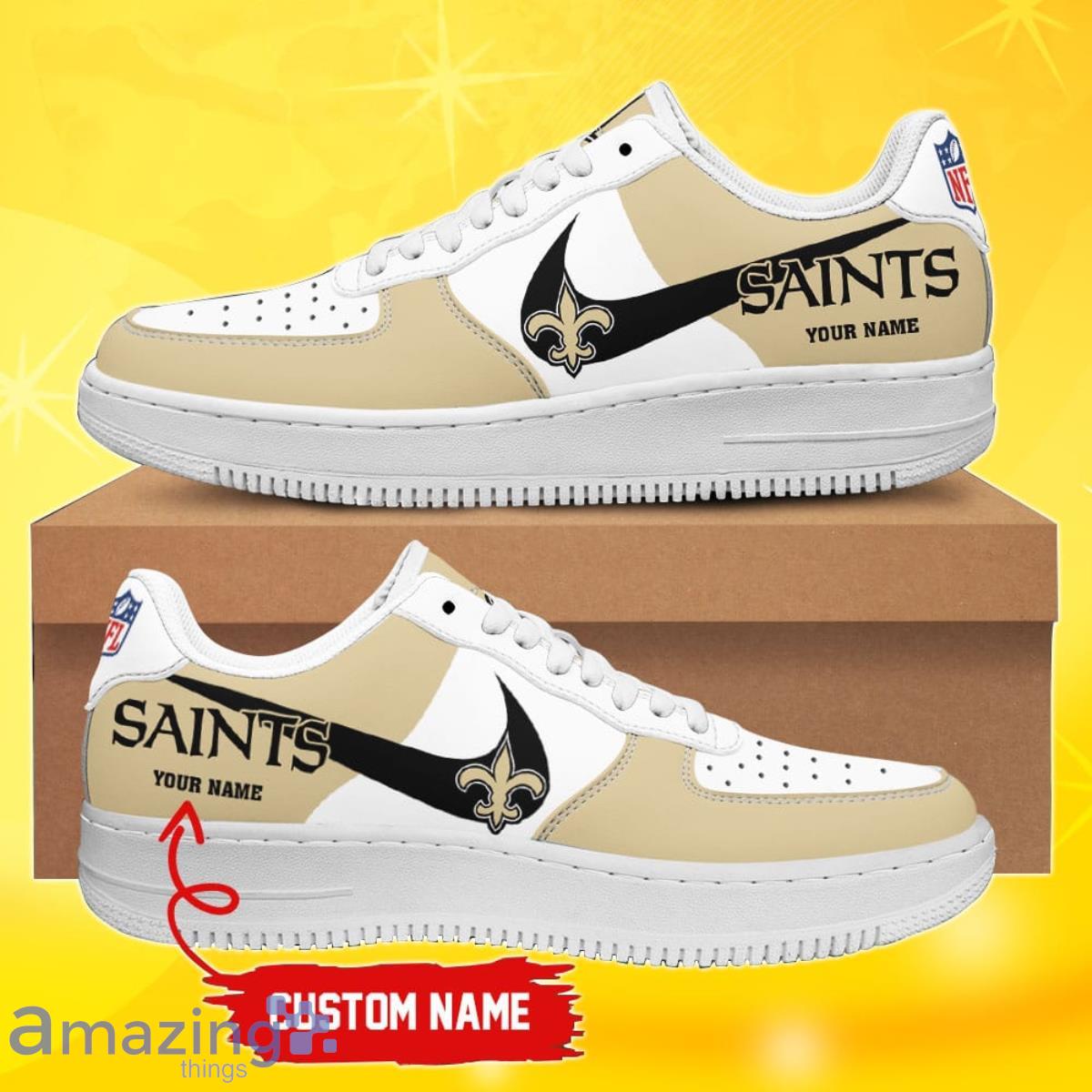 Personalized New Orleans Saints Custom Nike Air Force 1 -   Worldwide Shipping