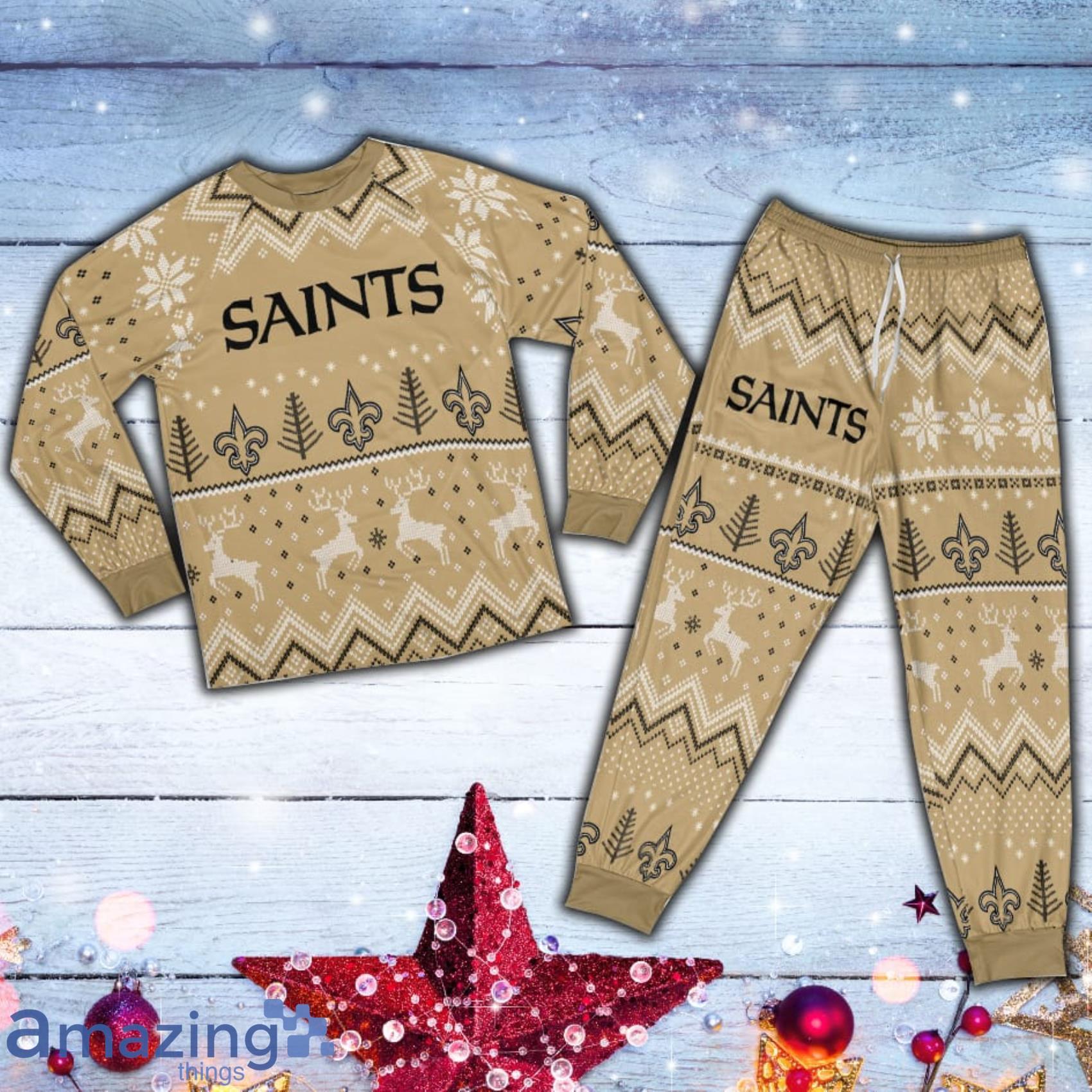 New Orleans Saints NFL 3D Personalized Pajamas Set For Kids & Adult