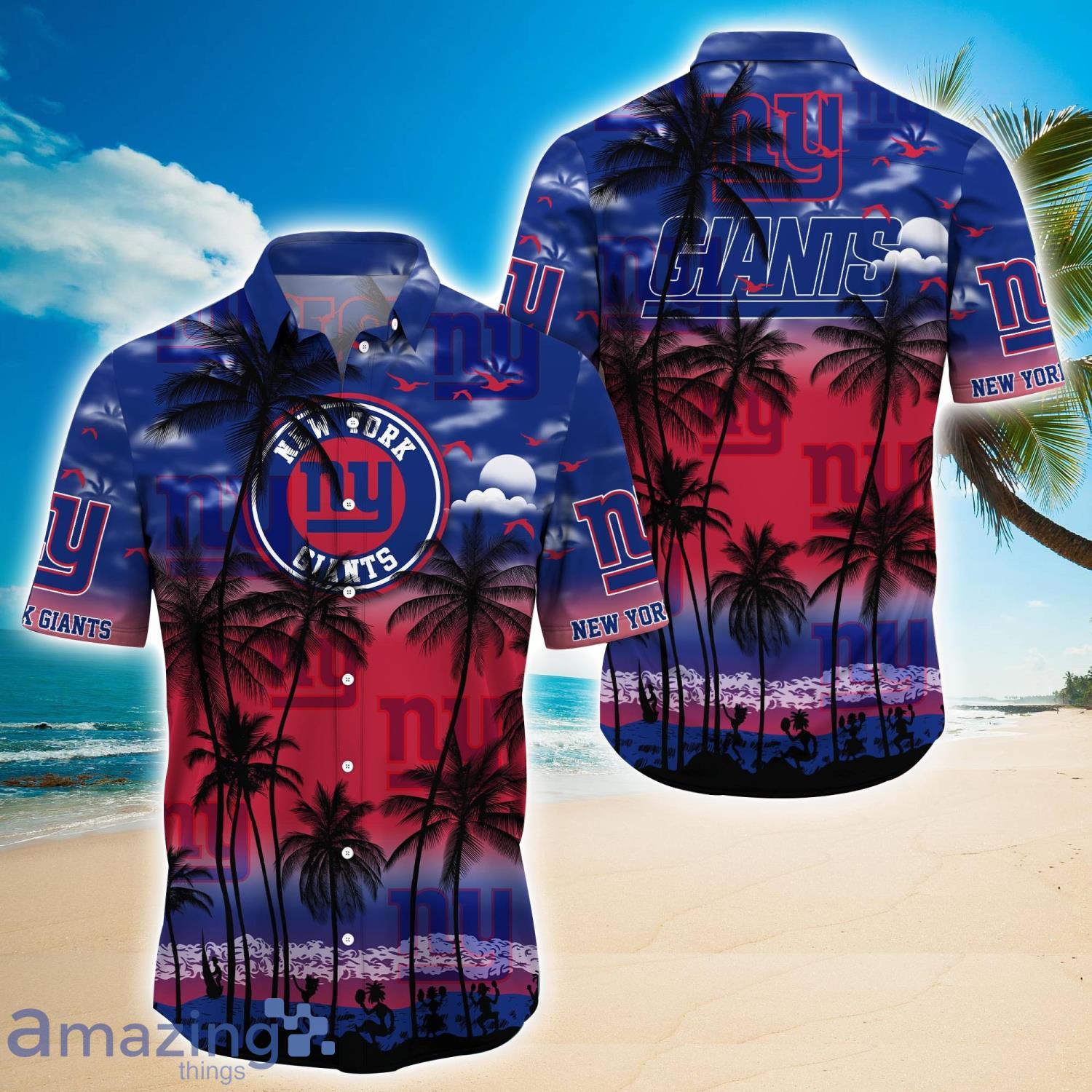 TRENDING] New York Giants NFL Hawaiian Shirt, Retro Vintage Summer