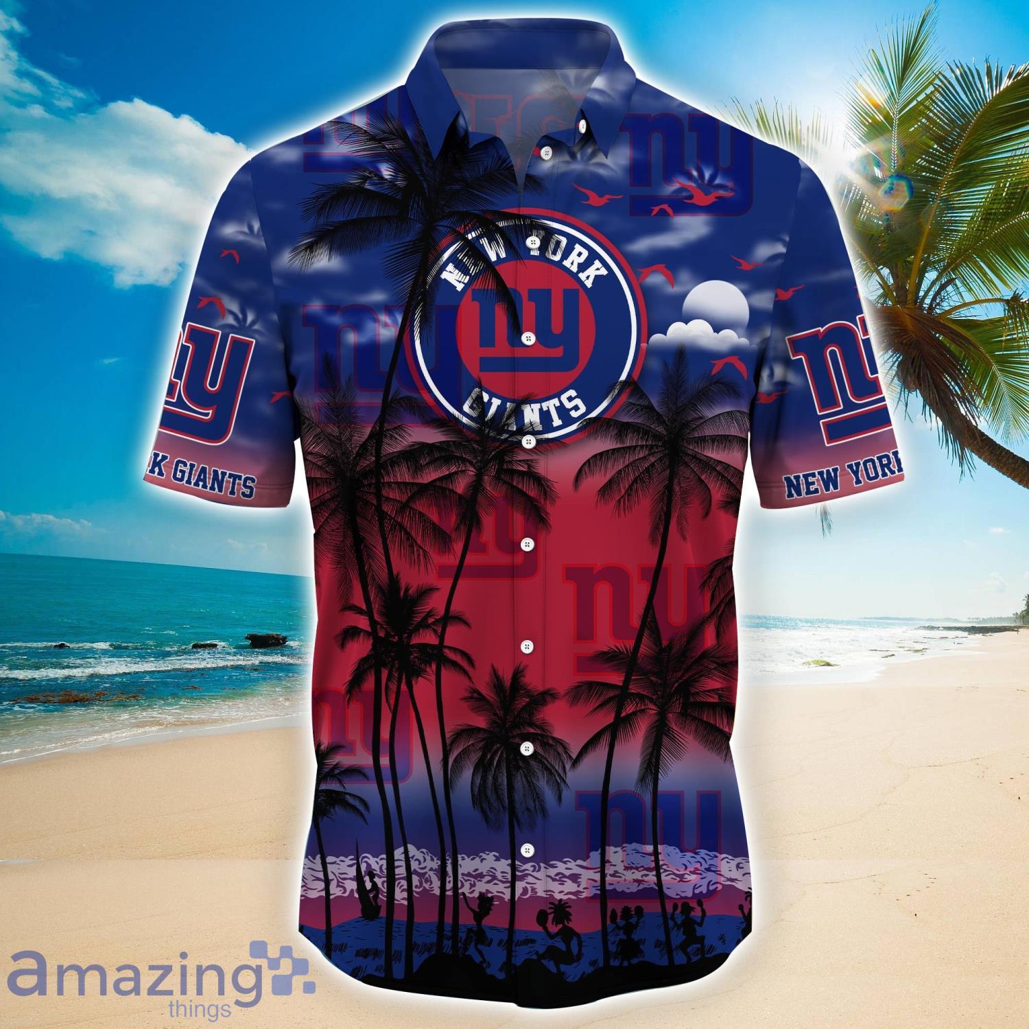 New York Giants 2023 Trending Aloha Hawaiian Shirt Summer Gift For Beach Lover image New York Giants 2023 Trending Aloha Hawaiian Shirt Summer Gift For Beach Lover Product Photo 3