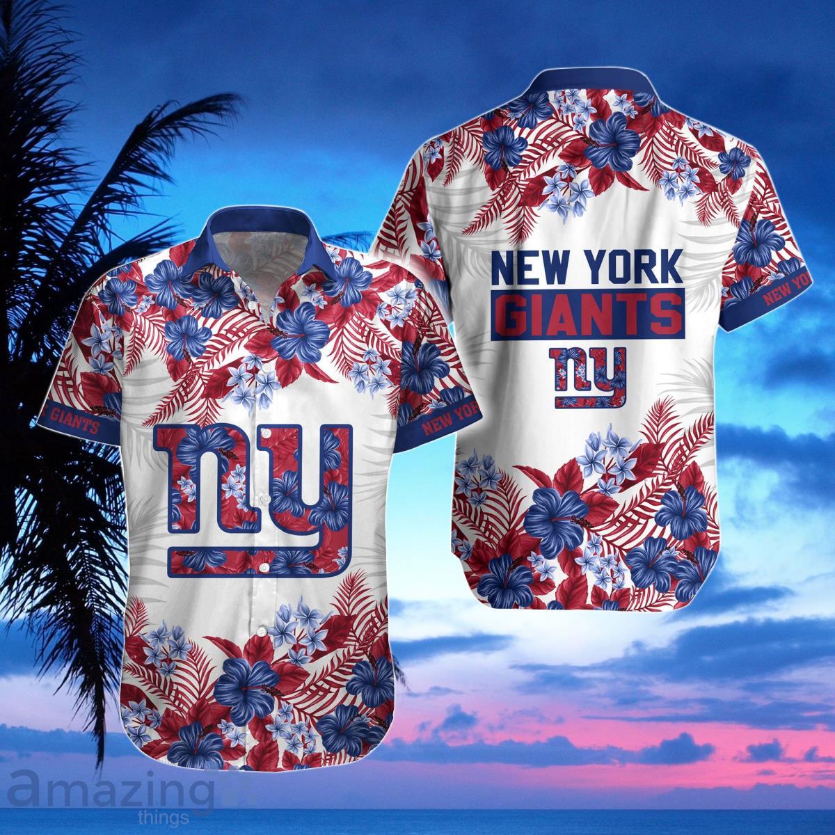 New York Giants Hawaiian Shirt, Shorts, Combo Hawaiian Shirt And