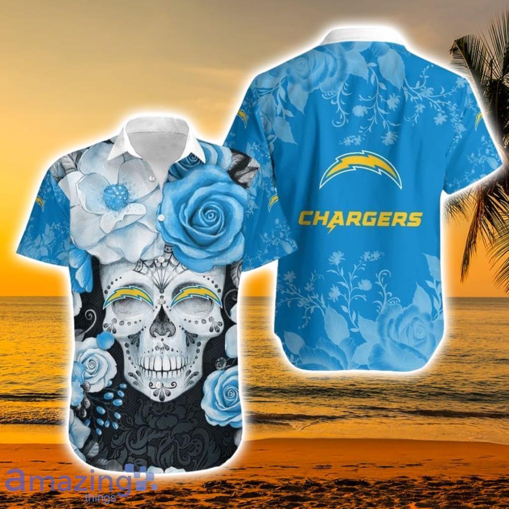 New York Giants Skull Nfl Hawaiian Shirt For Men And Women Product Photo 1