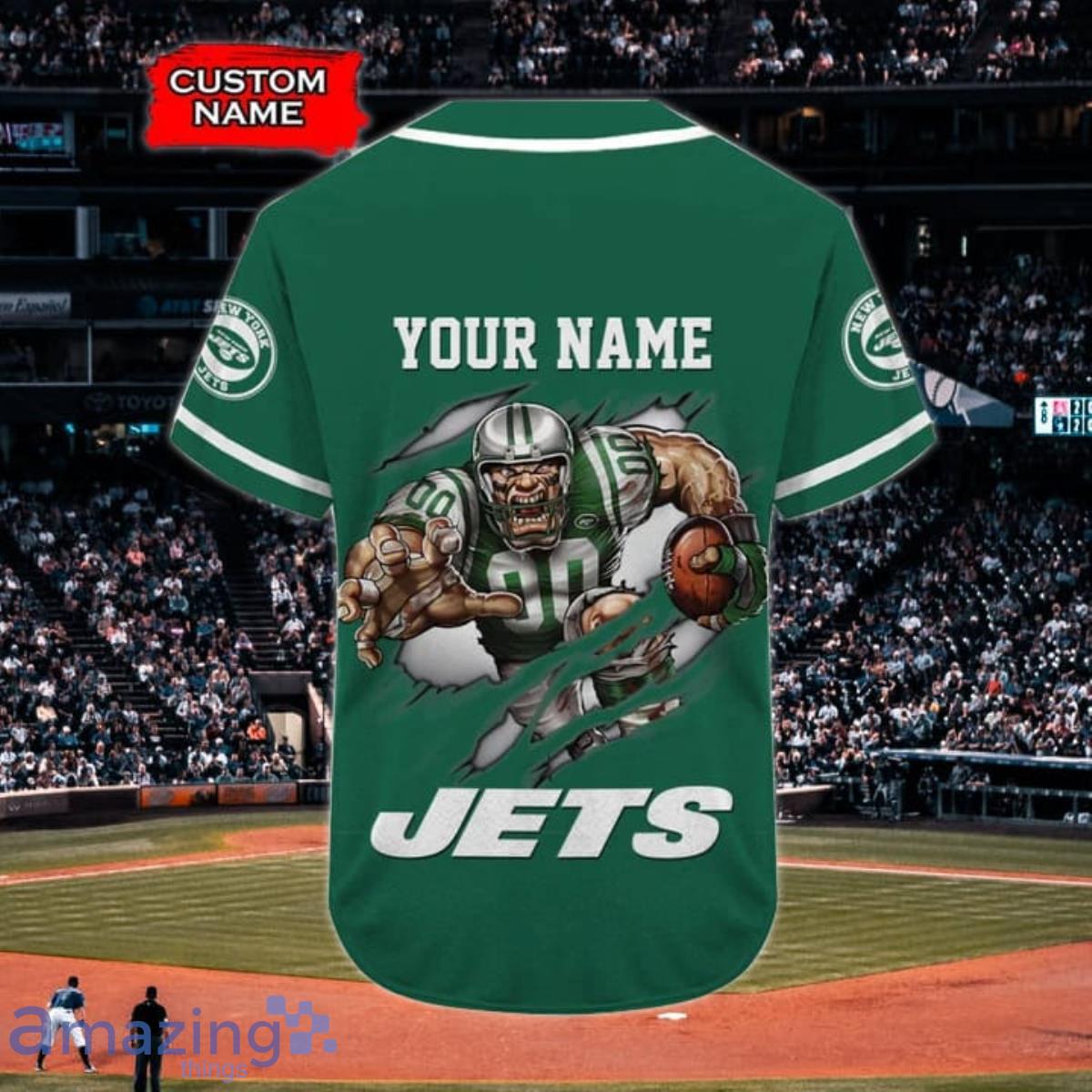 Jets Custom Jersey - All Stitched