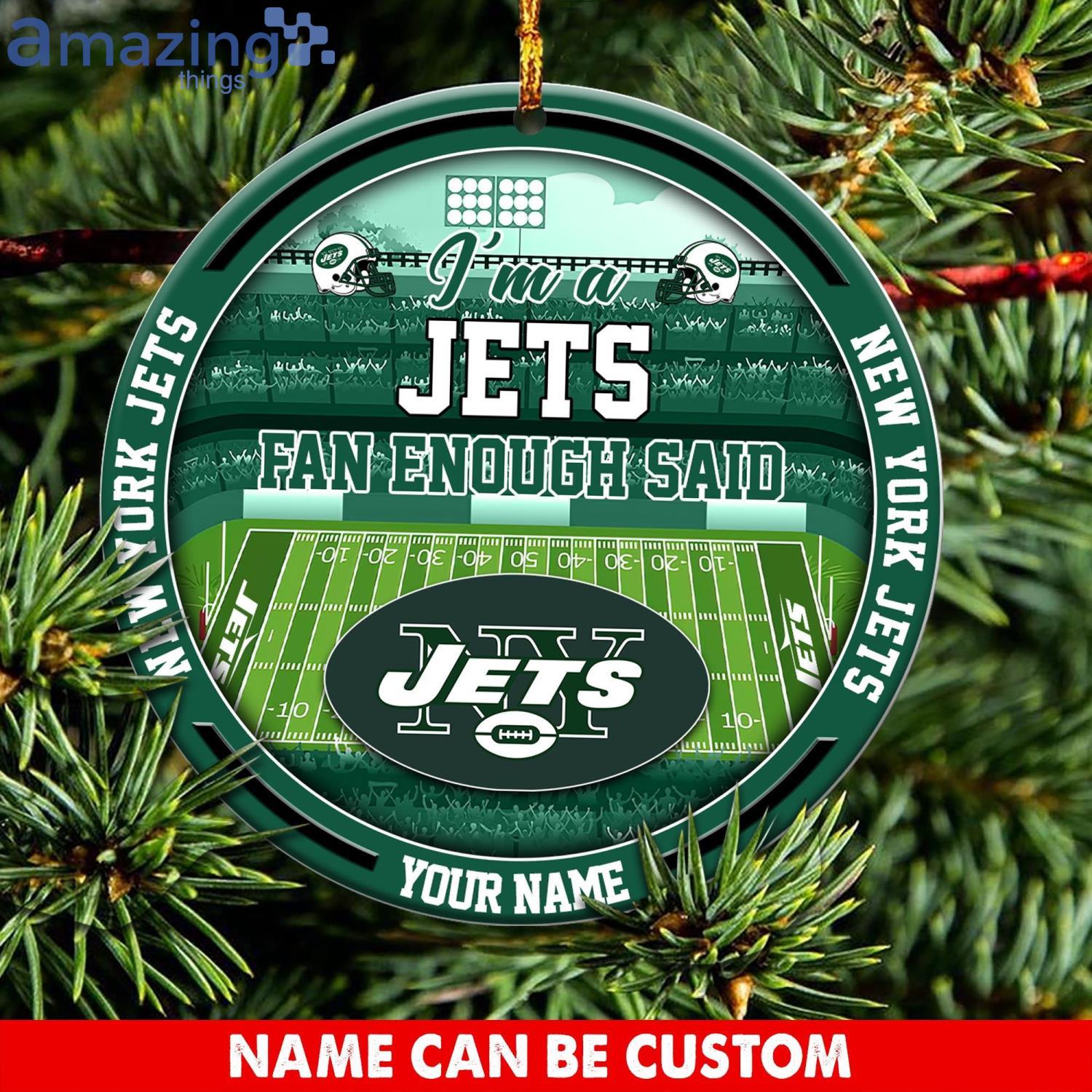 New York Jets NFL Christmas Ornament Custom Name For Fans