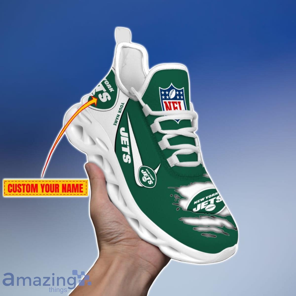 Personalized Your Name And Custom Number NFL New York Jets Hoodie 3D Gifts  For Veterans Day