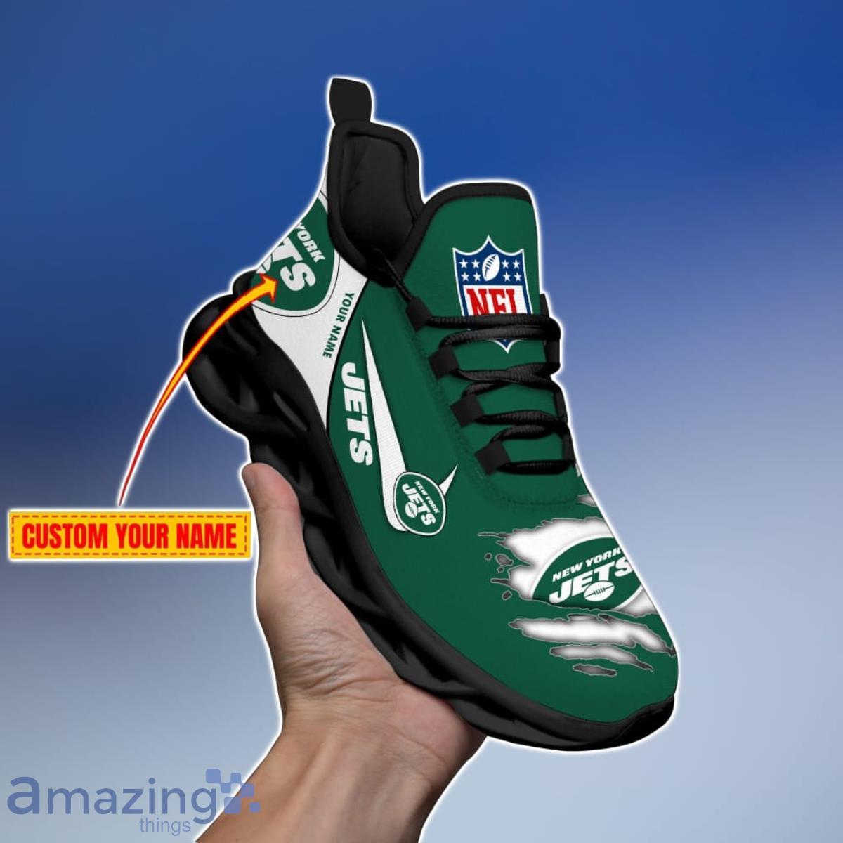 Personalized Your Name And Custom Number NFL New York Jets Hoodie 3D Gifts  For Veterans Day