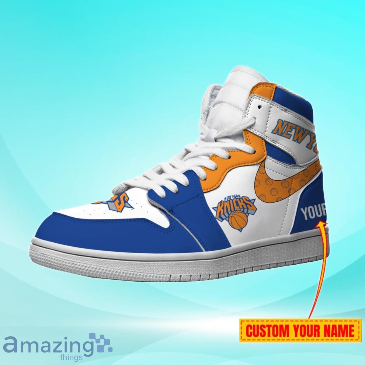 NBA New York Knicks Air Jordan 13 Custom Name Shoes For Real Fans