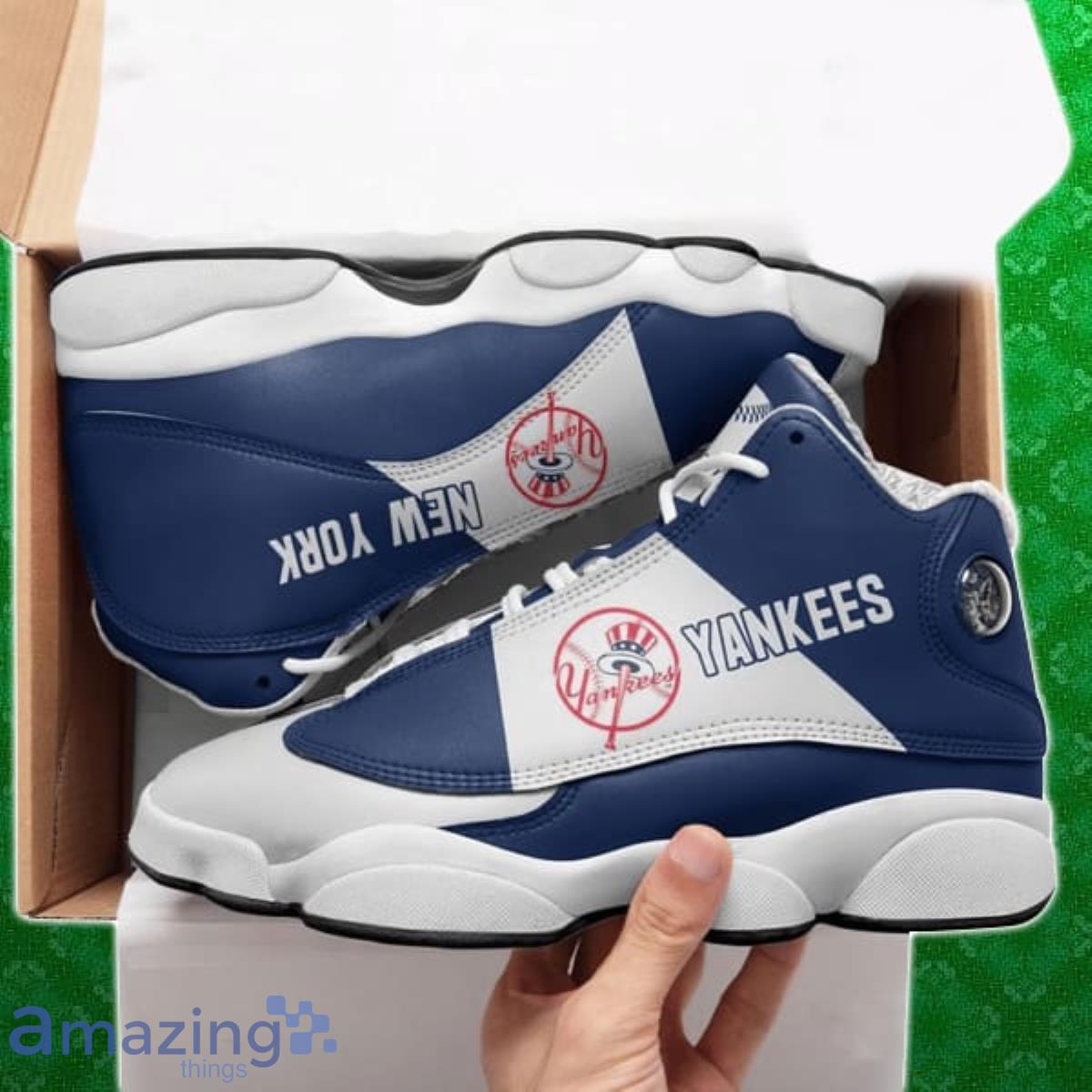 New York Yankees Football MLB Big Logo For Lover Air Jordan 13 Shoes Men  And Women