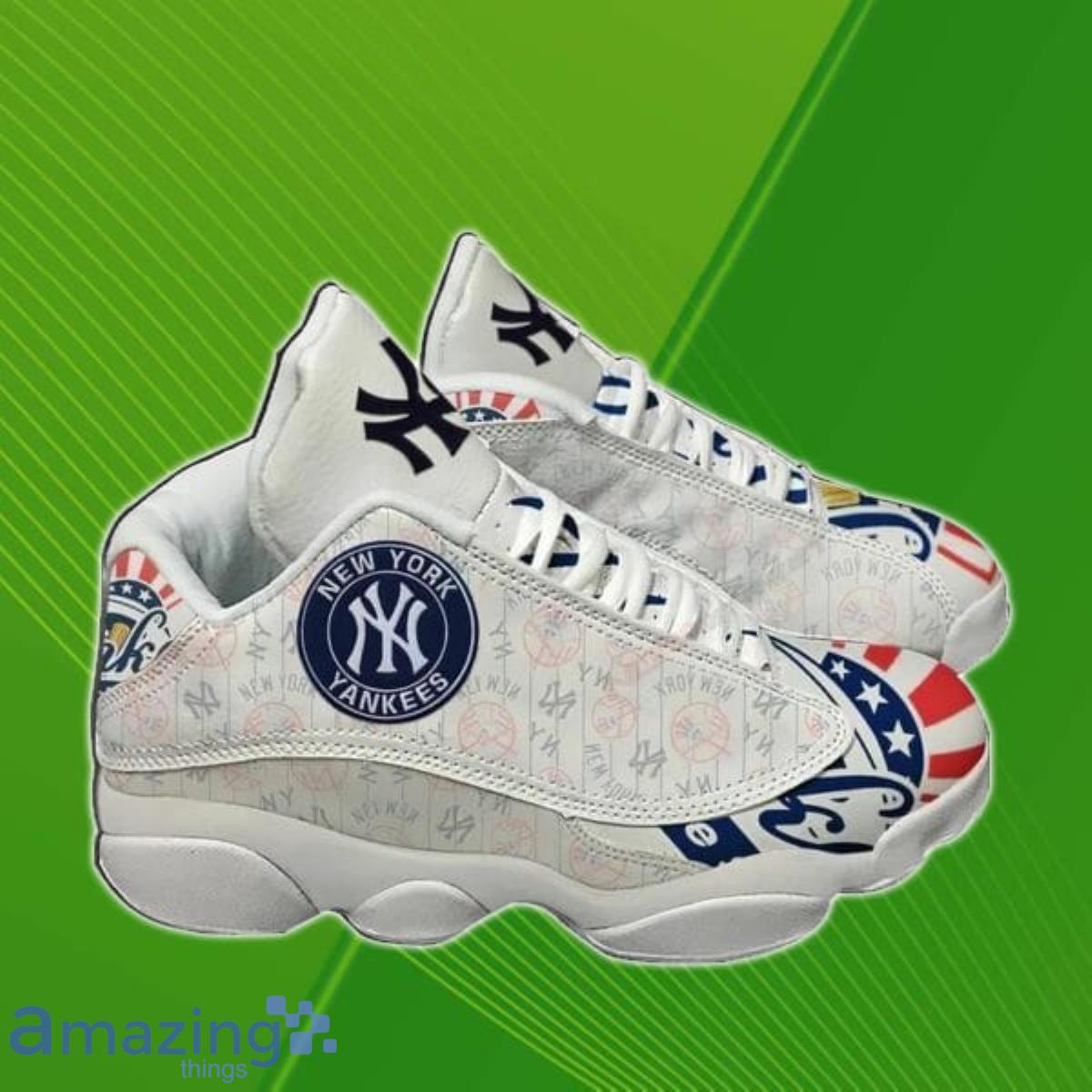 New York Yankees Football MLB Big Logo For Lover Air Jordan 13 Shoes Men  And Women