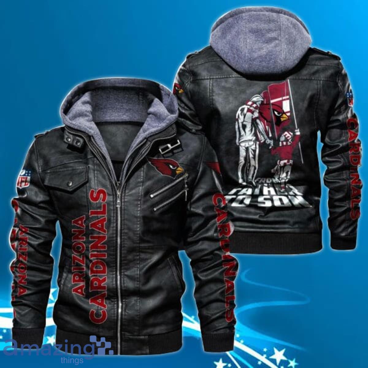 NFL Arizona Cardinals Leather Jacket Product Photo 1