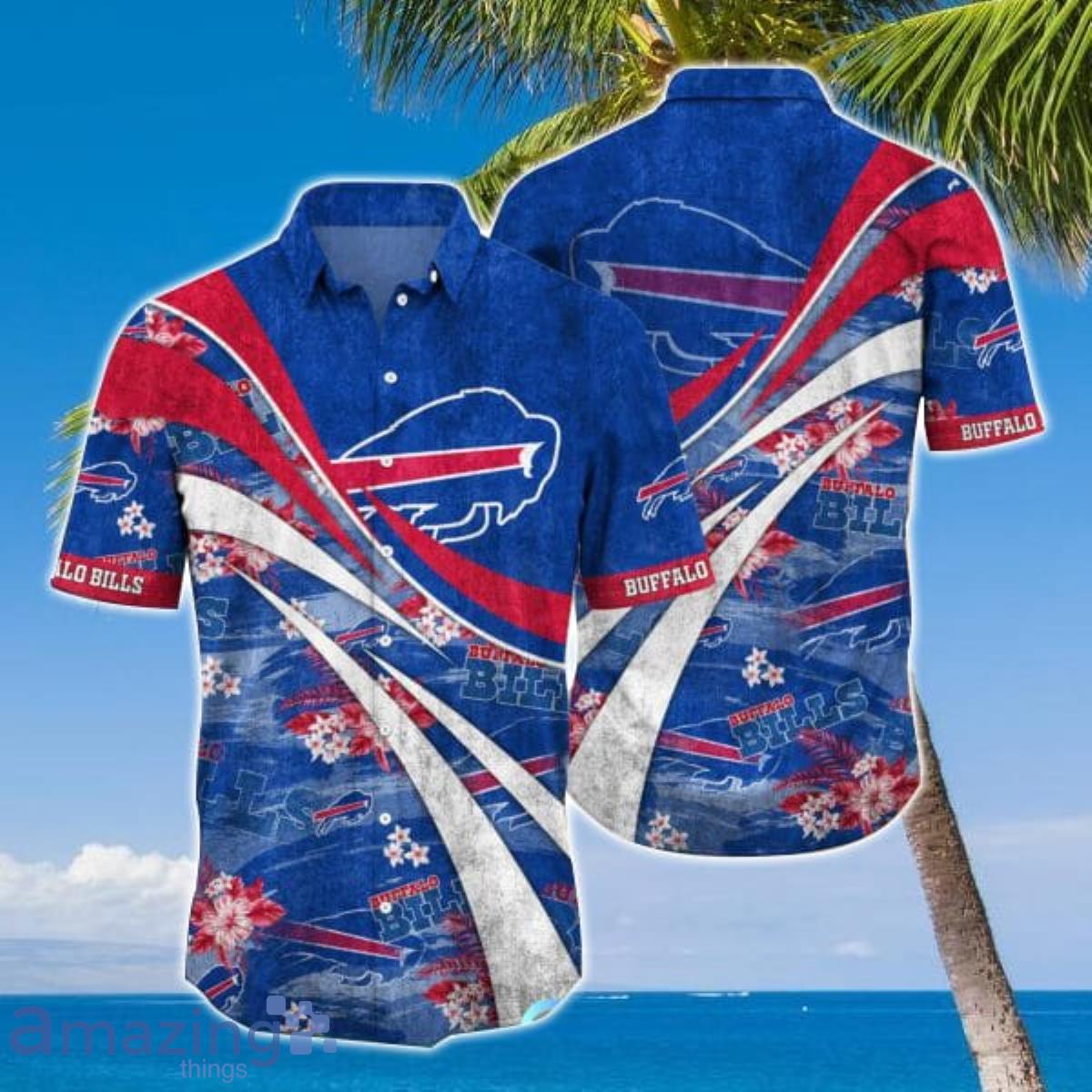 NFL Beach Buffalo Bills Hawaiian Shirt Product Photo 1 NFL Beach Buffalo Bills Hawaiian Shirt Product Photo 1