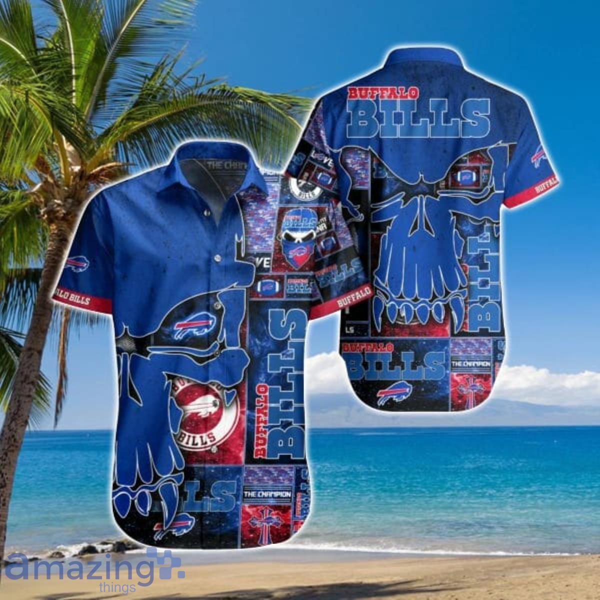 NFL Buffalo Bills Hawaiian Shirt Skull