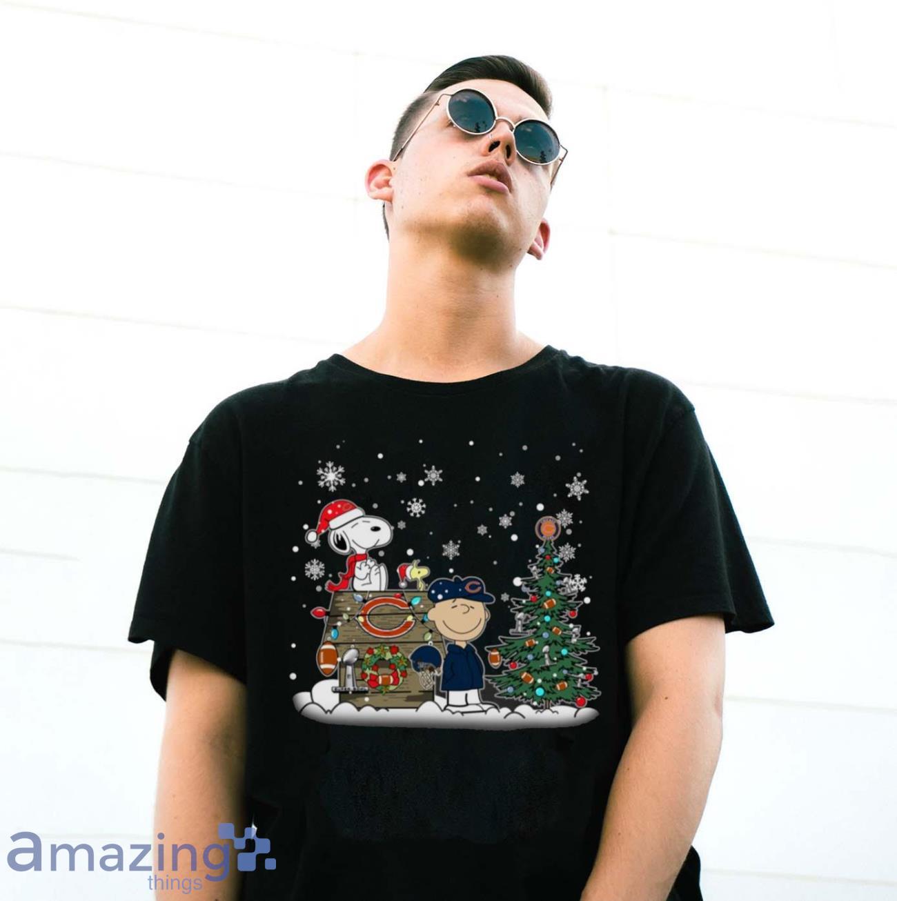 Snoopy Chicago Bears NFL Football Iron On Heat Transfer Christmas Shirt