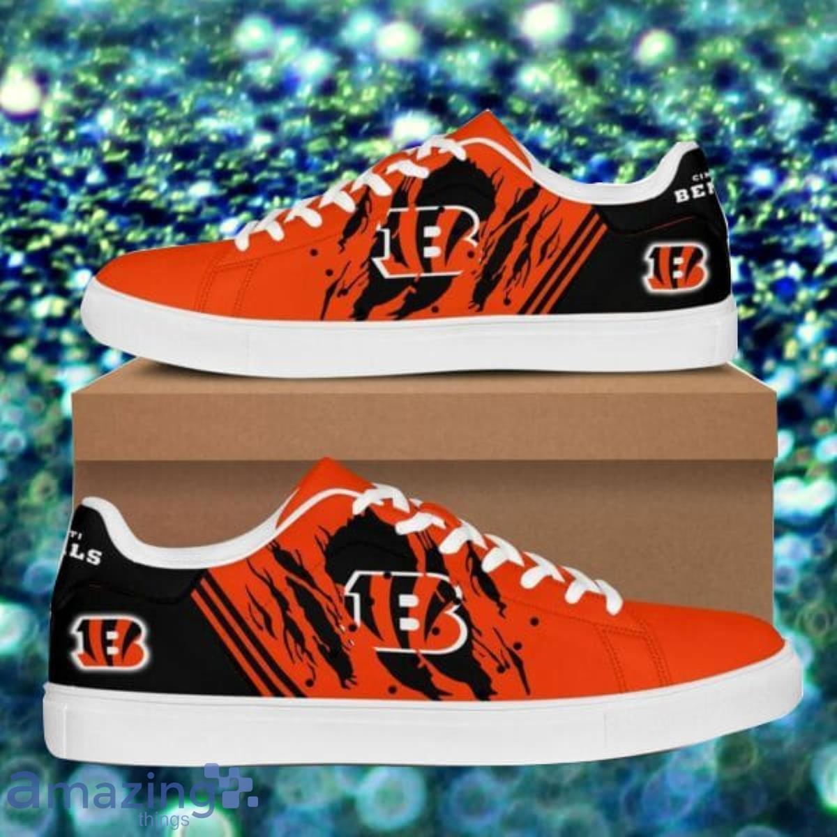 NFL Cincinnati Bengals Low Top Skate Shoes Men Women Product Photo 1