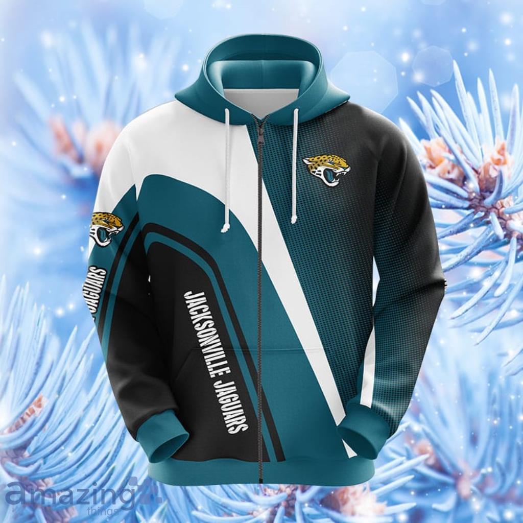 NFL Jacksonville Jaguars Blue Hoodie, Zip Hoodie 3D All Over Print For Fans