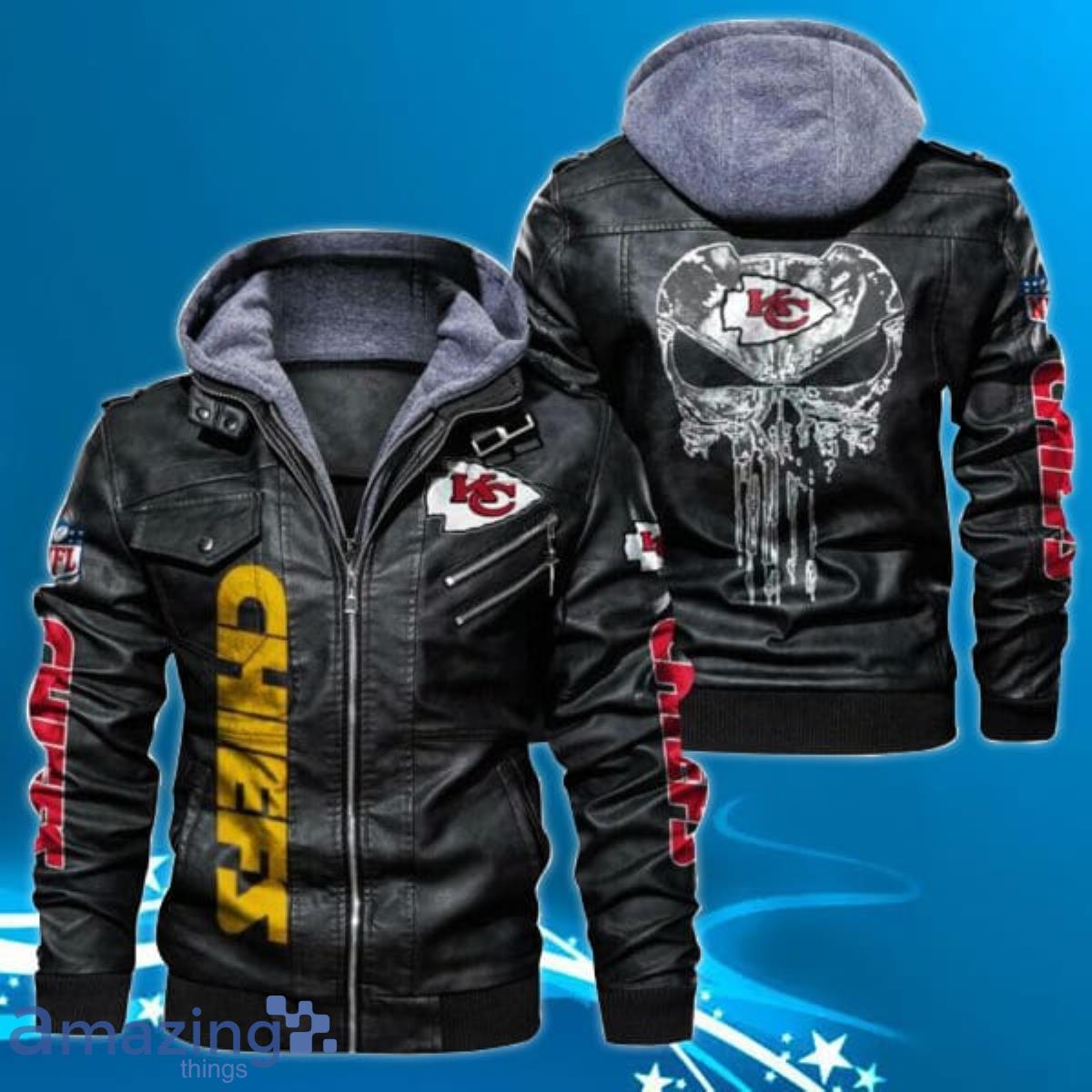 NFL Kansas City Chiefs Leather Jacket For Fans Men