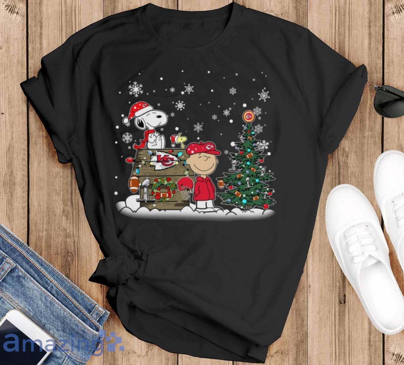 Premium Snoopy The Peanuts Kansas City Chiefs Christmas Shirt - T