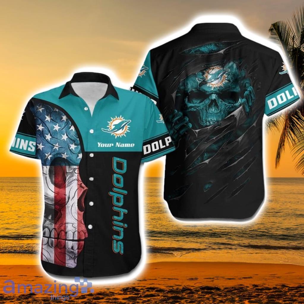 Miami Dolphins NFL & Short American Hawaiian Shirt