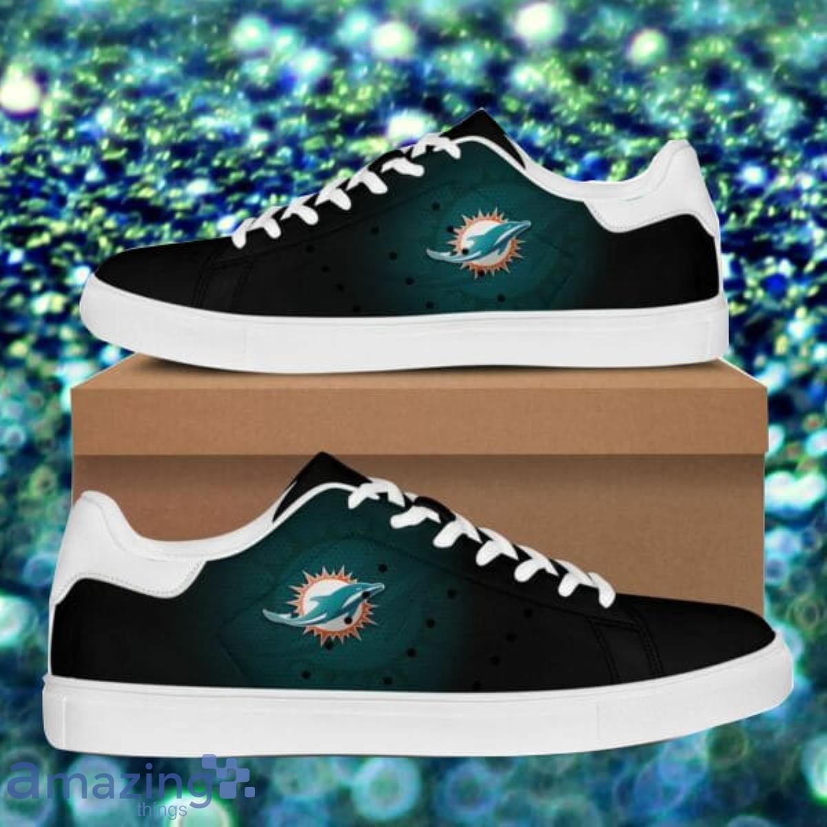 NFL Miami Dolphins Low Top Skate Shoes Special Gift Product Photo 1