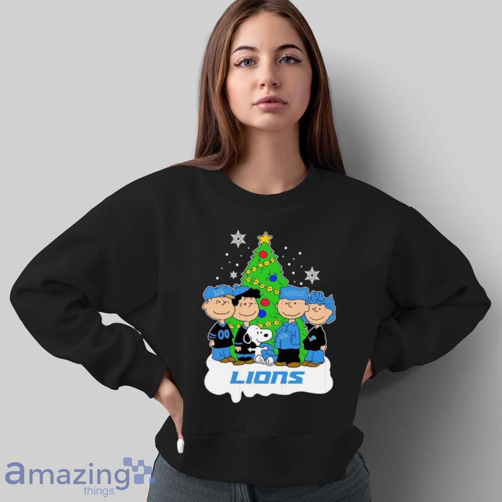 A Happy Christmas With Detroit Lions Snoopy Hoodie 