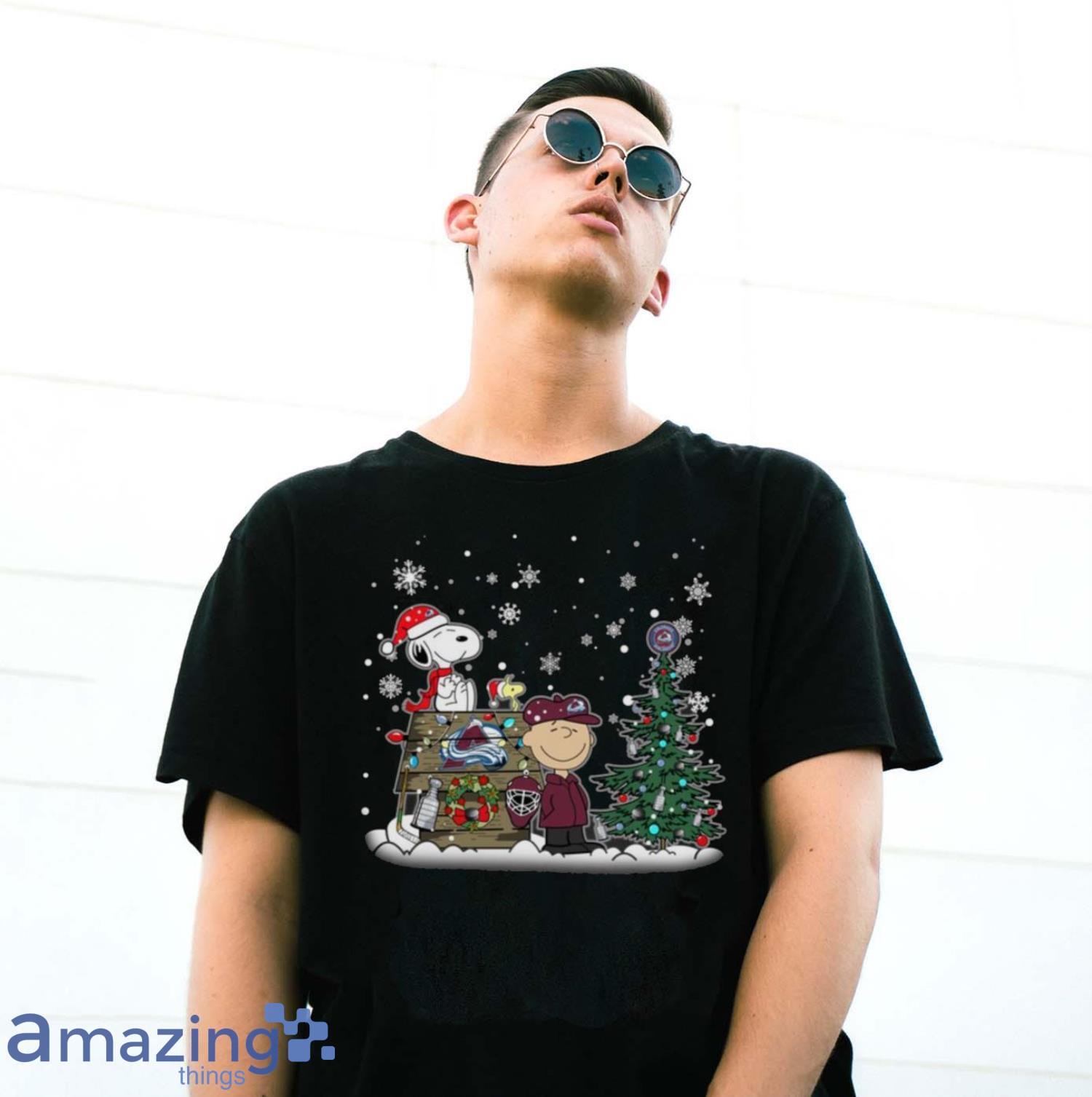 Snoopy And Woodstock Colorado Avalanche Merry Christmas sweater