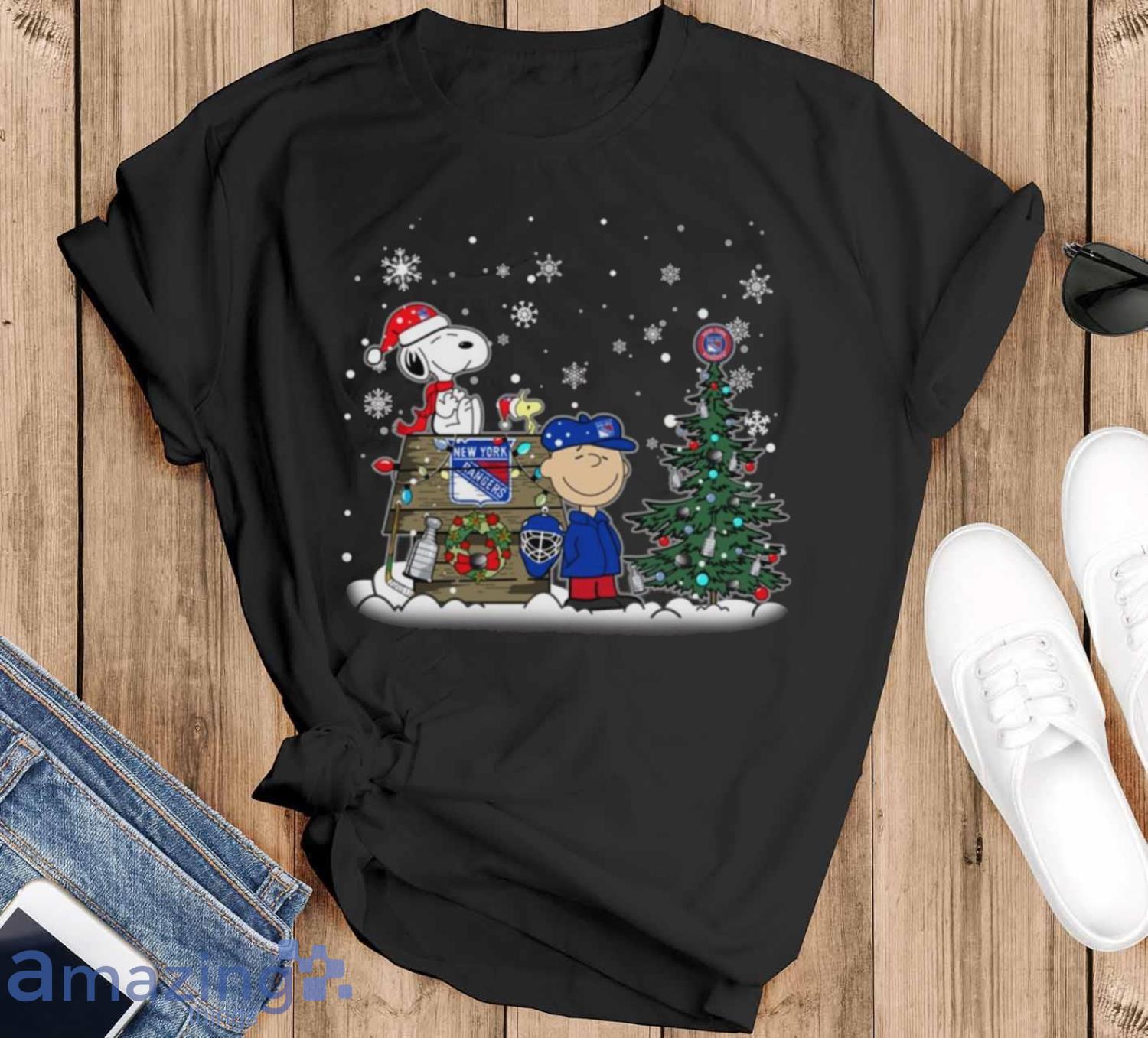 NHL New York Rangers Snoopy Charlie Brown Woodstock Christmas