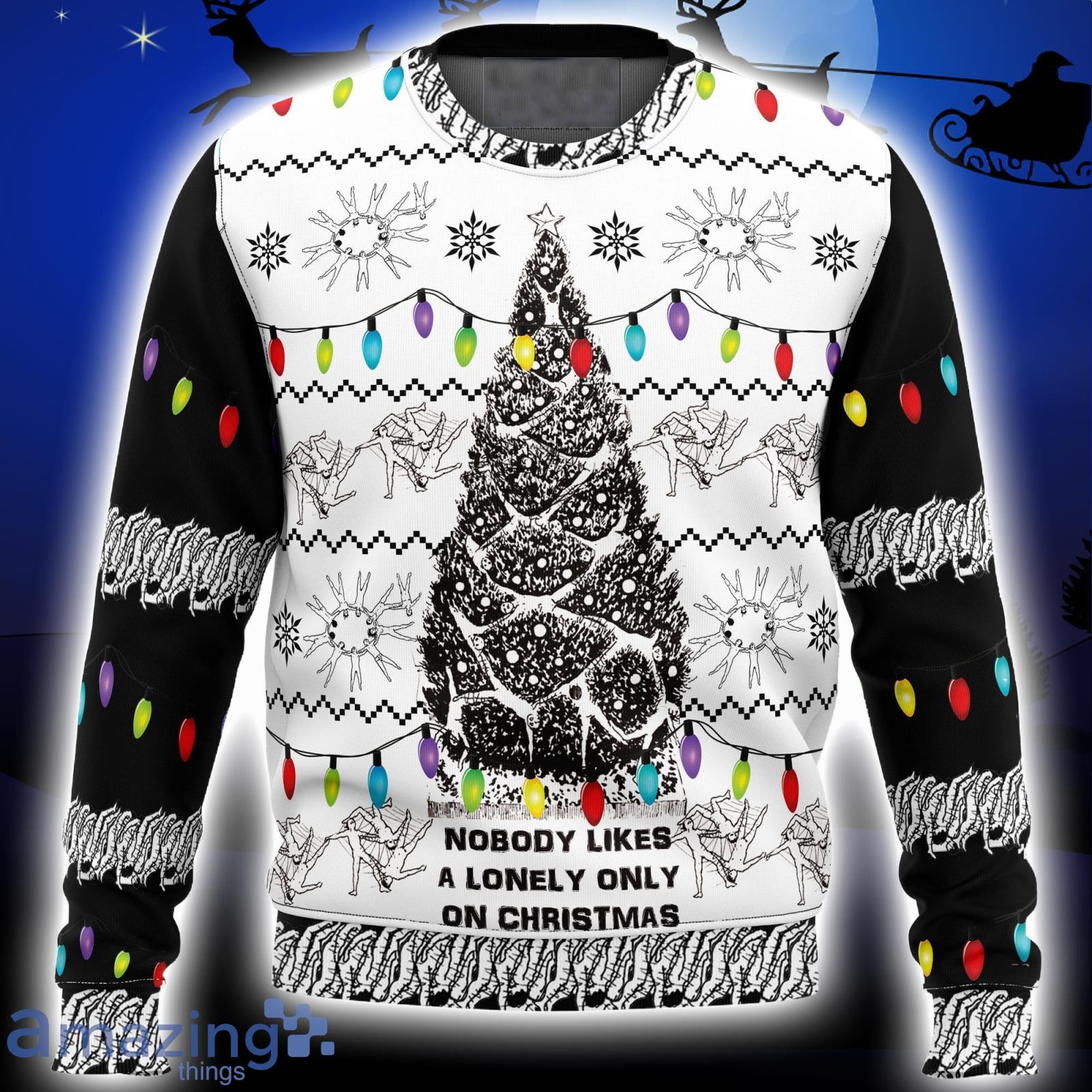 Nobody Likes a Lonely Only Army of One Junji Ito Xmas Ugly Christmas Sweater Christmas Gift For Men And Women Product Photo 1