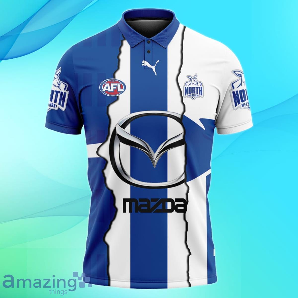 Name & Number AFL For Personalized Melbourne Polo Best Kangaroos Gift Shirt Fans North
