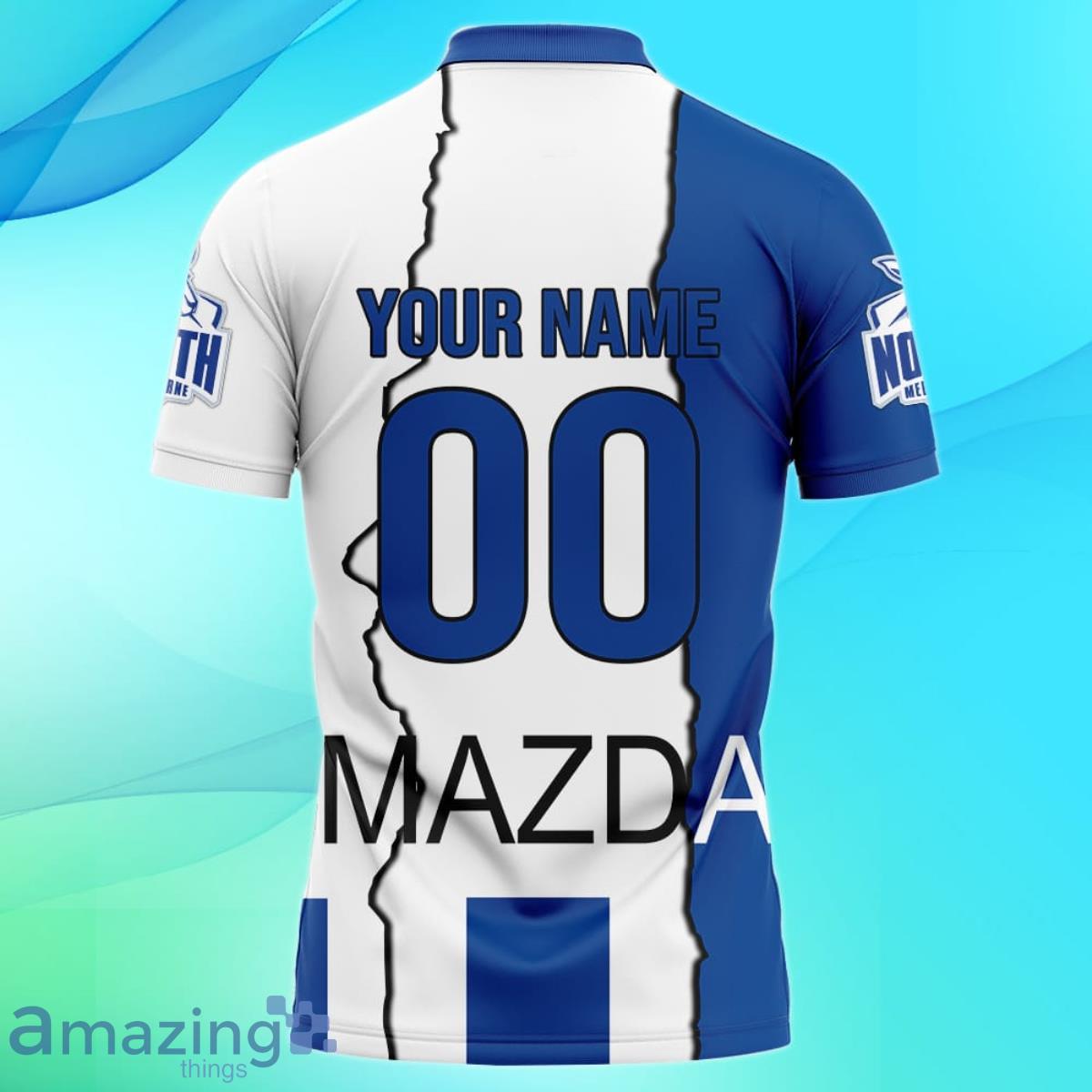 North Melbourne Number For Best Fans Personalized Polo Gift Shirt & Name AFL Kangaroos