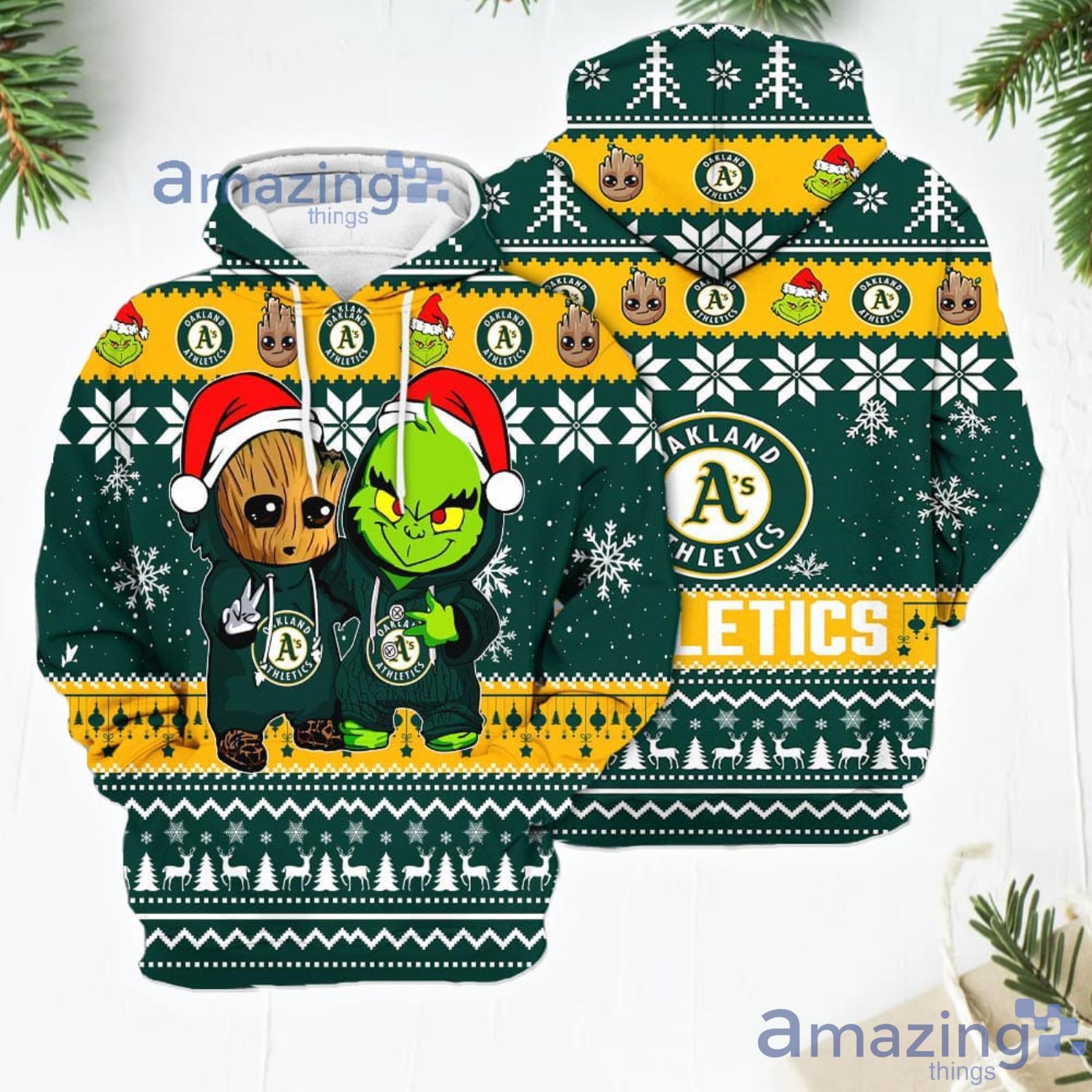 Merry Christmas Season 2023 Oakland Athletics 3D Hoodie Christmas