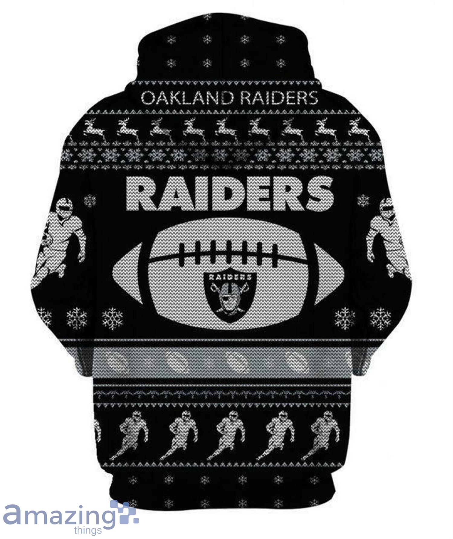 Oakland Raiders Sports 3D Hoodie Christmas Sweater