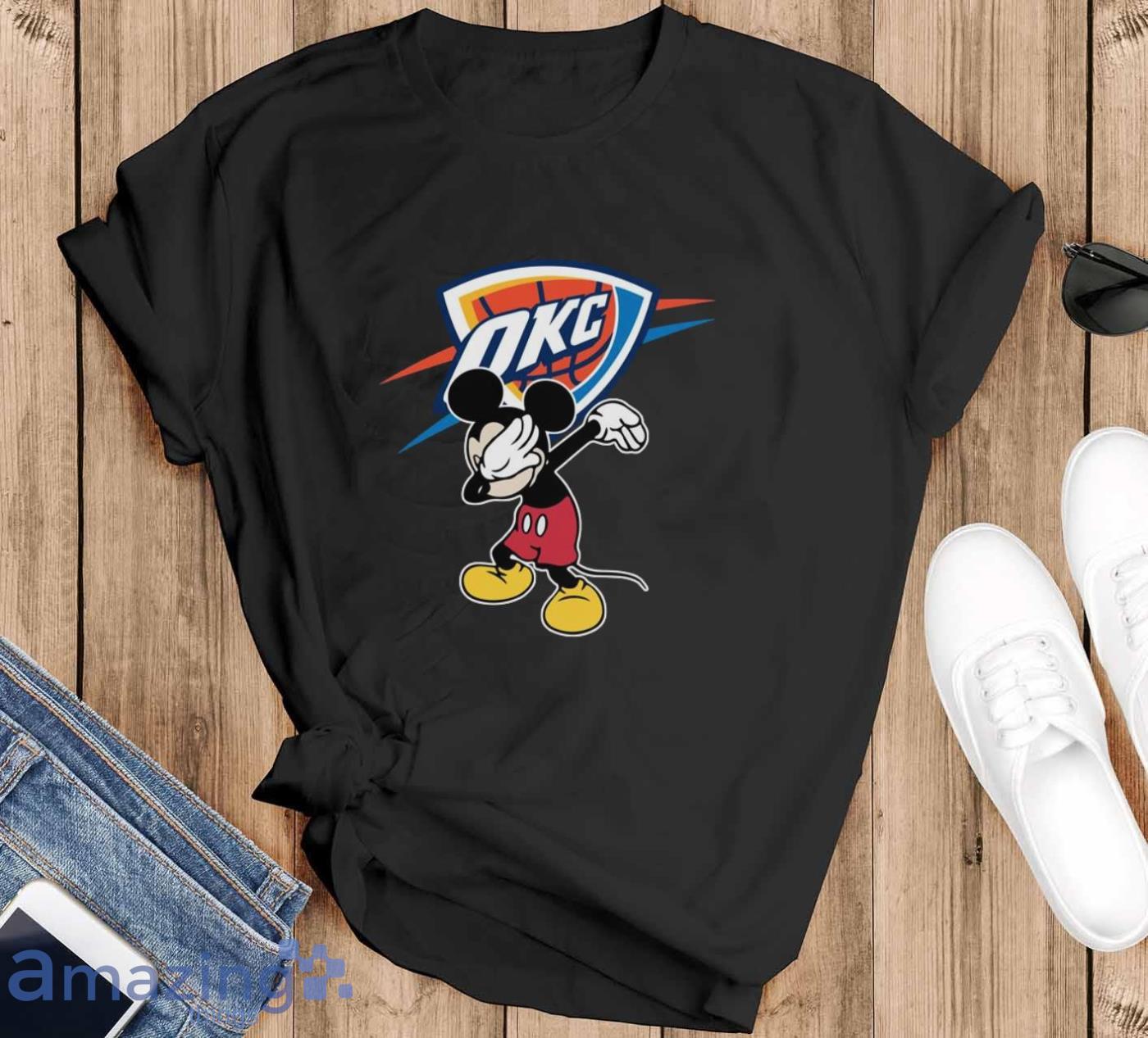 Oklahoma City Thunder NBA Basketball Dabbing Mickey Disney Sports T Shirt -  Banantees