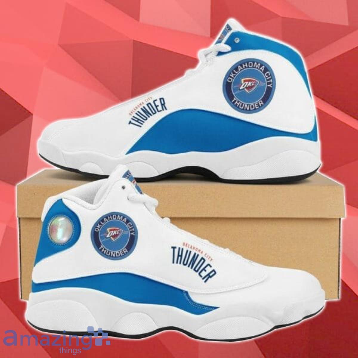 Oklahoma City Thunder NBA Football Team big Logo Gift For Lover Air Jordan 13 Sneakers Product Photo 1