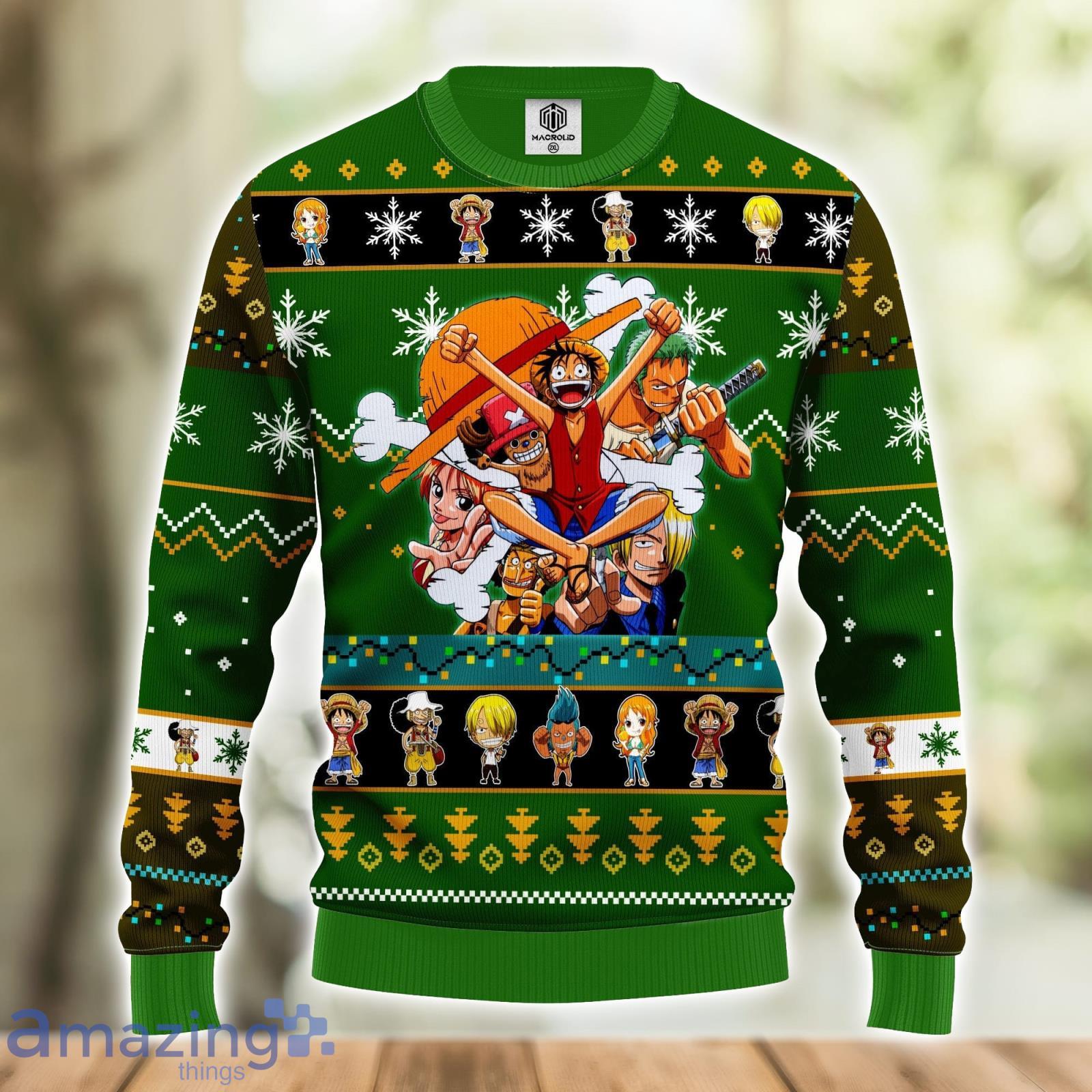 One Peace Green Anime Amazing Gift Ugly Christmas 3D Sweater Christmas Gift For Men And Women Product Photo 1 One Peace Green Anime Amazing Gift Ugly Christmas 3D Sweater Christmas Gift For Men And Women Product Photo 1