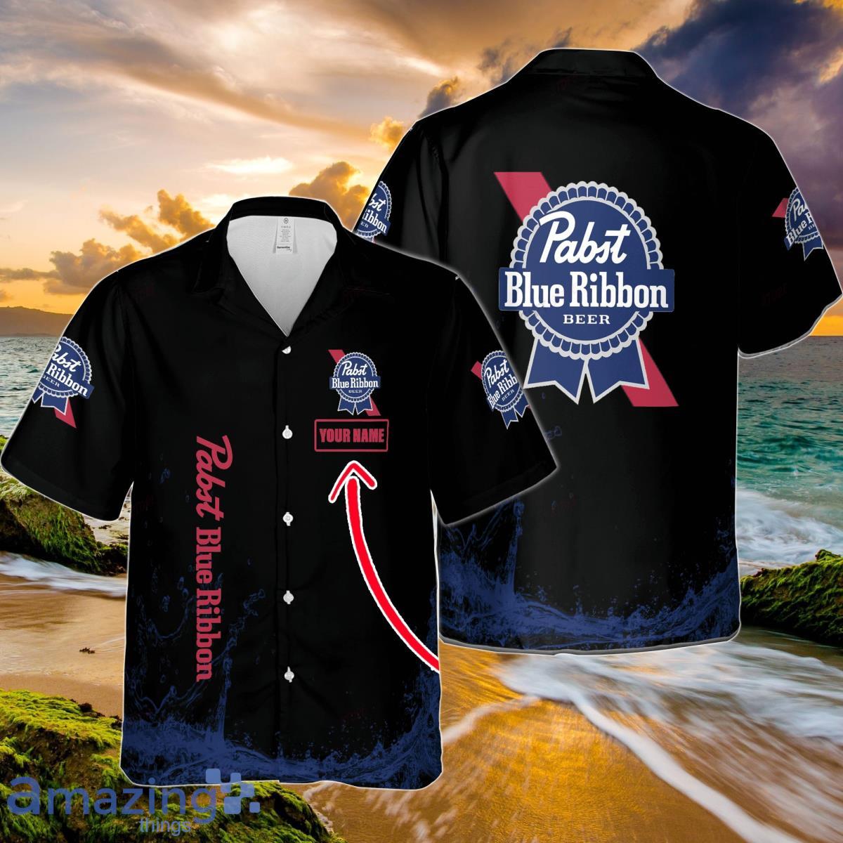 Pabst Blue Ribbon Custom Name Hawaiian Shirt Best Gift Product Photo 1