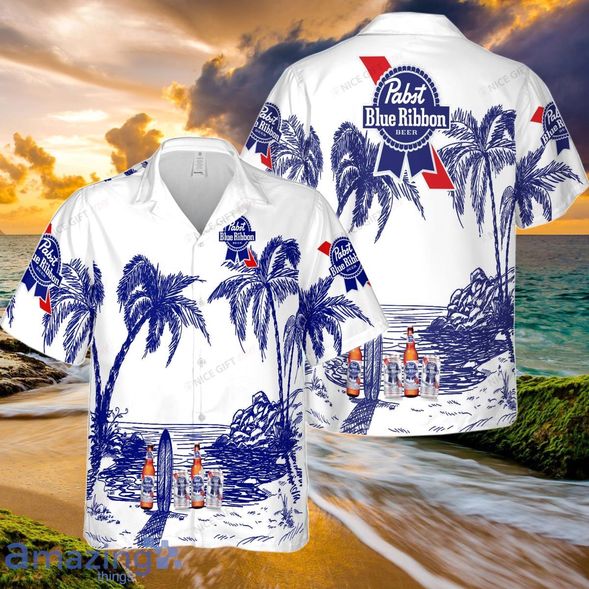 Pabst Blue Ribbon Hawaiian Shirt Unique Gifts For Men And Women Product Photo 1