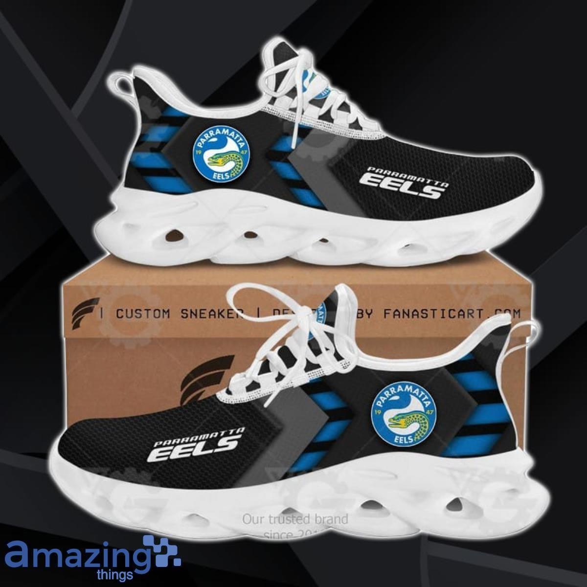 Parramatta Eels NRL Max Soul Shoes Impressive Gift For Men And Women Fans Product Photo 1 Parramatta Eels NRL Max Soul Shoes Impressive Gift For Men And Women Fans Product Photo 1