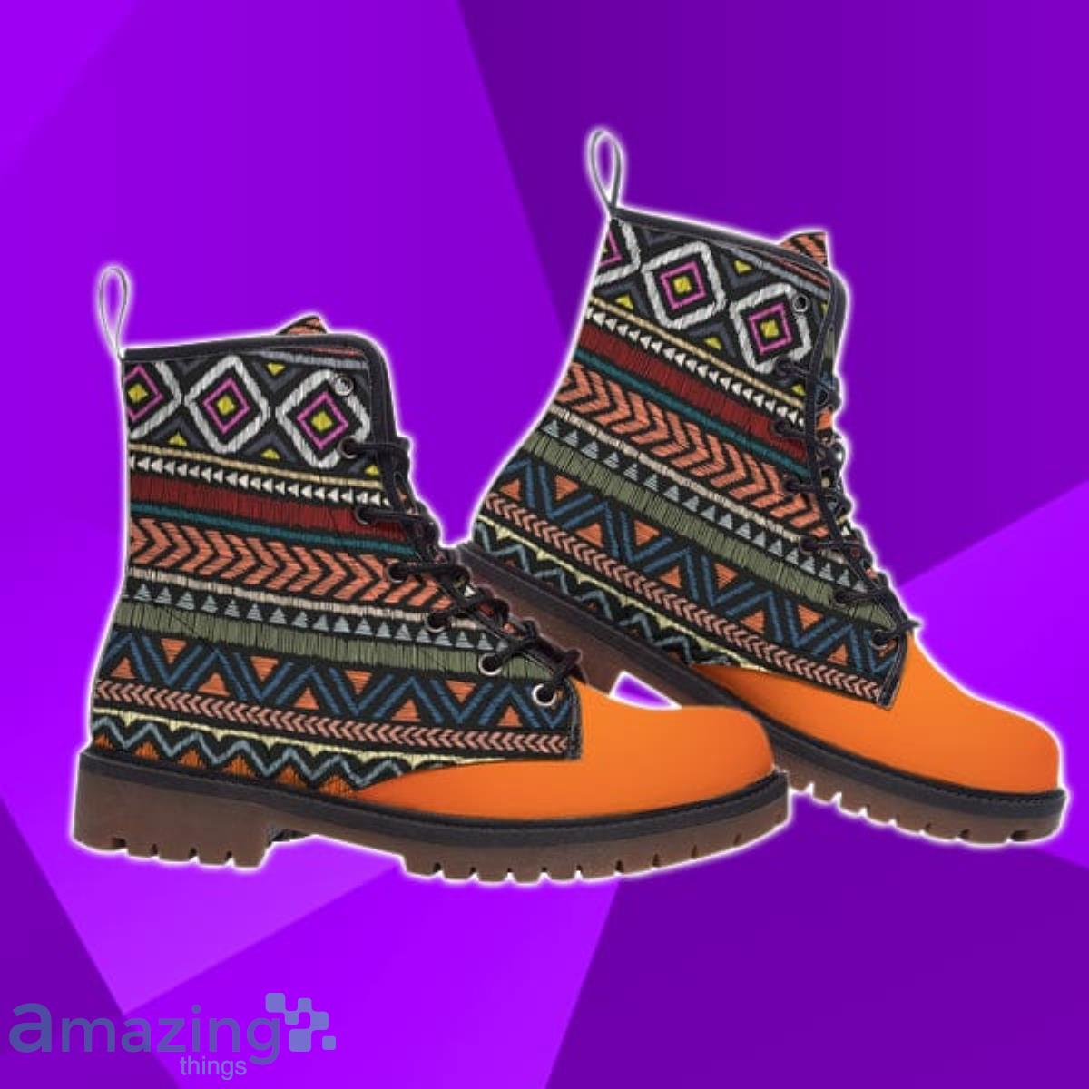 Pattern Native Leather Boots Style Gift Product Photo 1